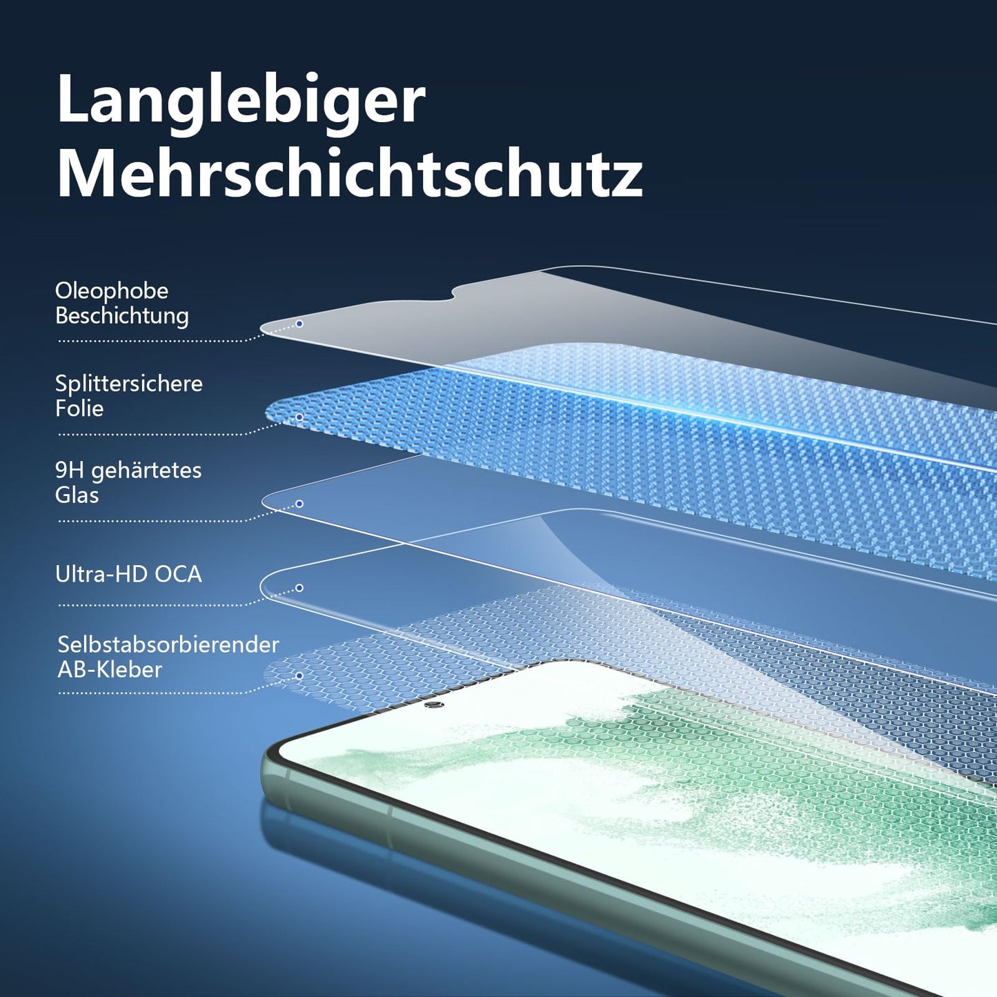 NEW'C Pack of 3 for Samsung Galaxy S25 Ultra Tempered Glass, Scratch Free, 9H Hardness, HD Screen Protector, Ultra Clear, Ultra Resistant