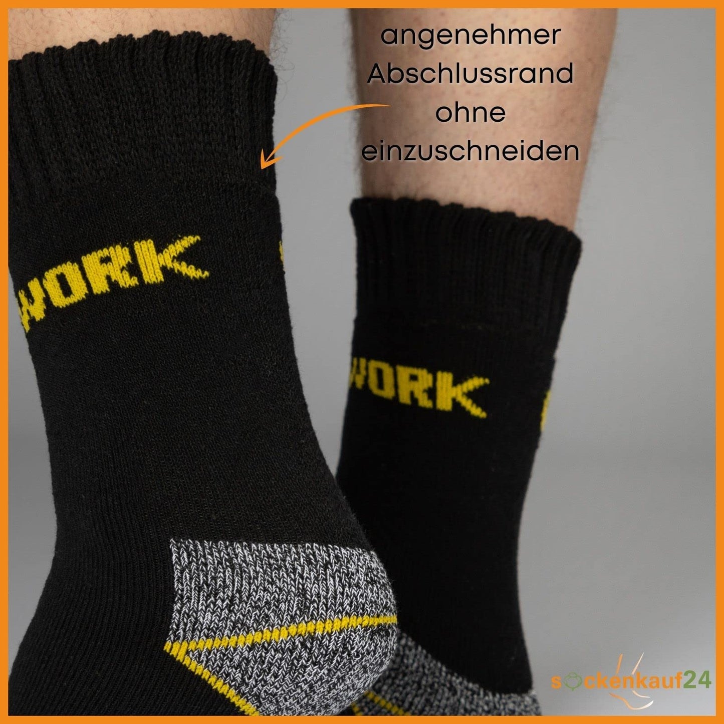 sockenkauf24 10 Paar THERMO Arbeitssocken Herren Winter Socken WORK Innenfrottee