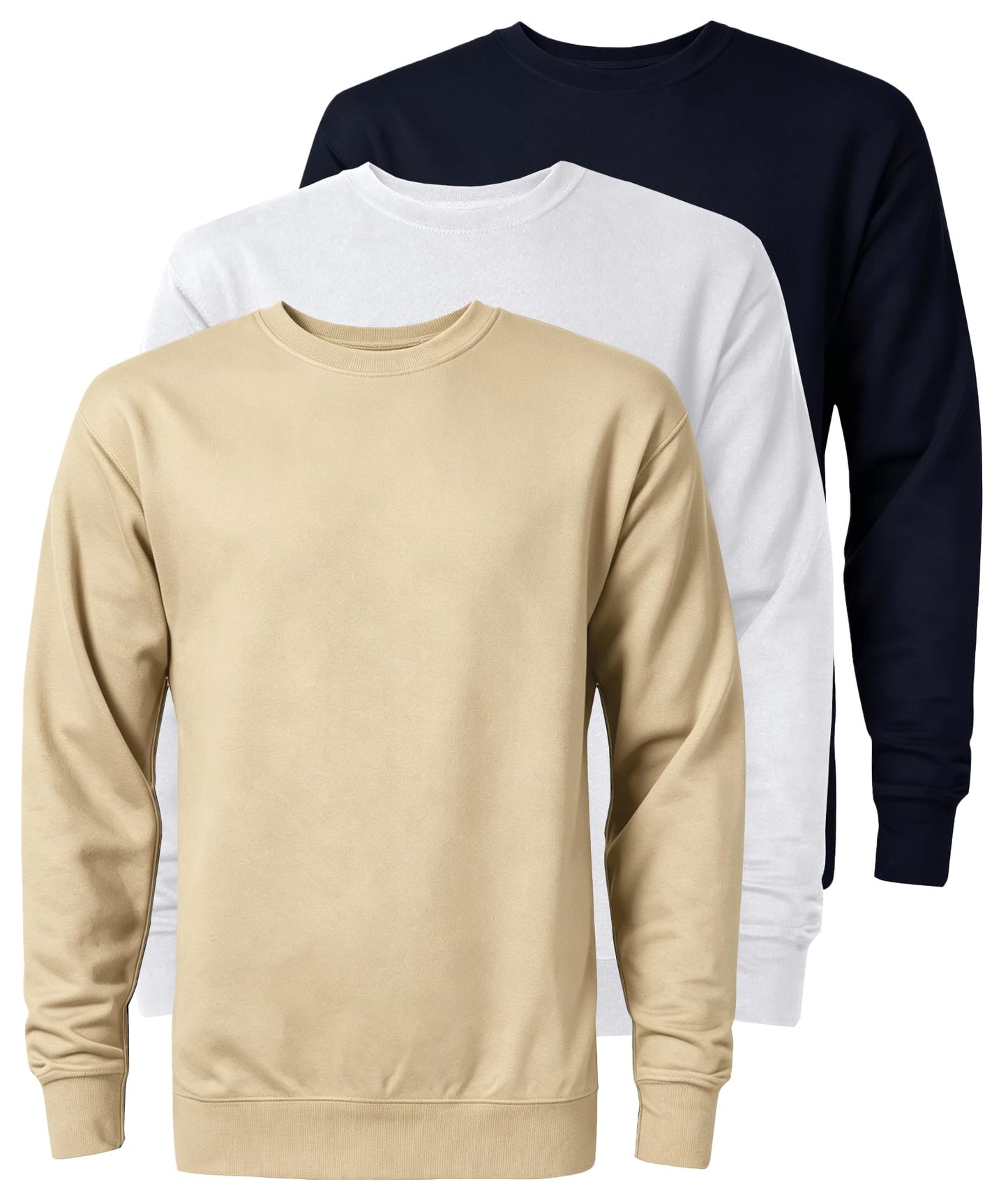 SwissWell Herren Sweatshirts Set Causal Pullover Regular Fit Langarm Shirts