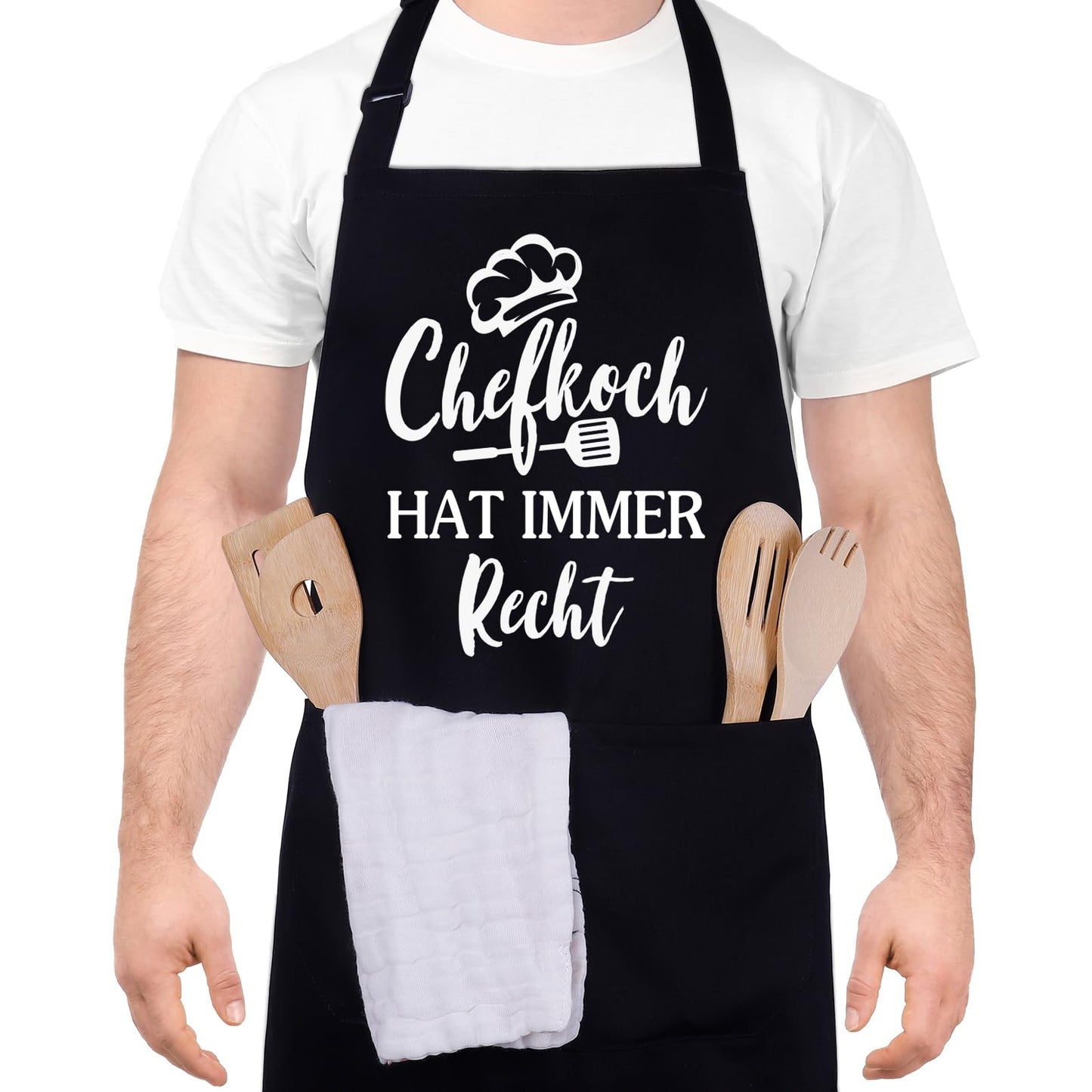 Lustige Kochschürze für Männer,Grillschürze Verstellbare Schürze