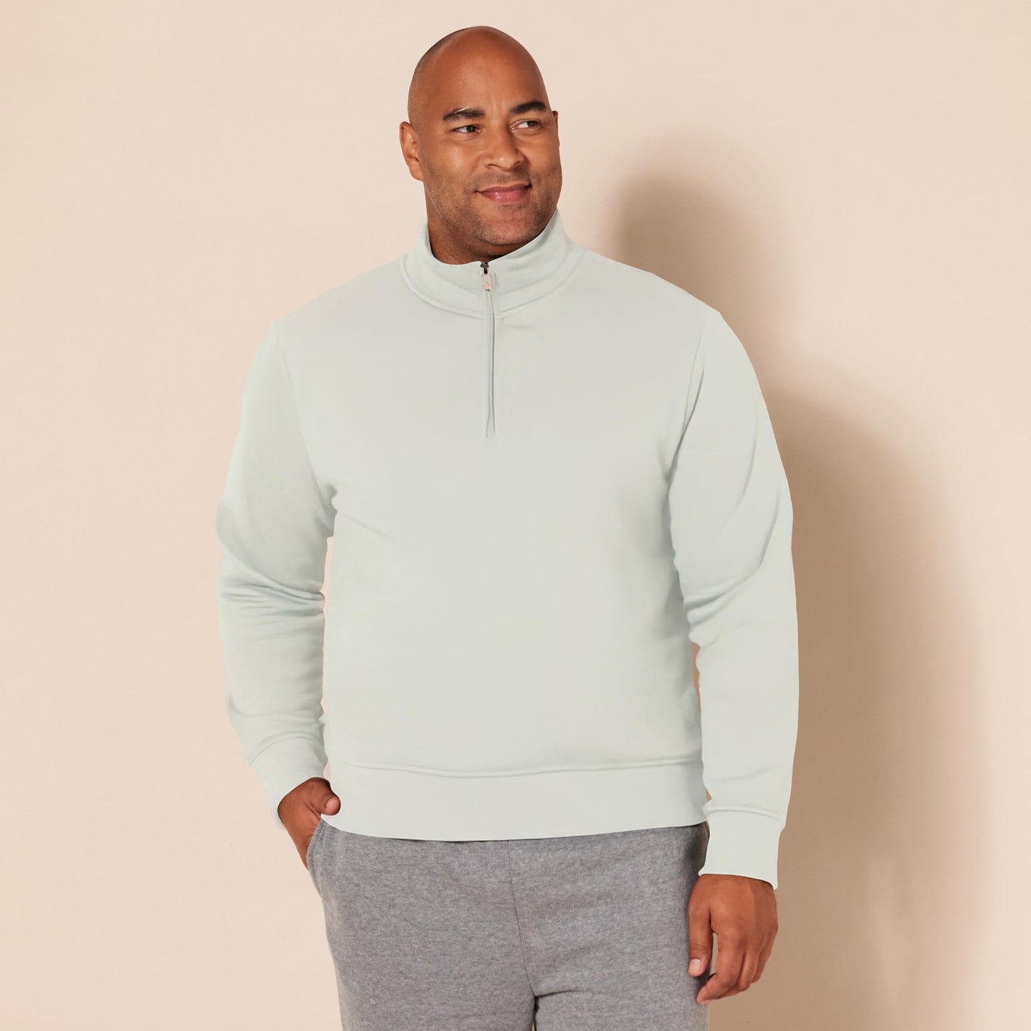 Amazon Essentials Men's Long Sleeve Fleece Quarter Zip Sweatshirt