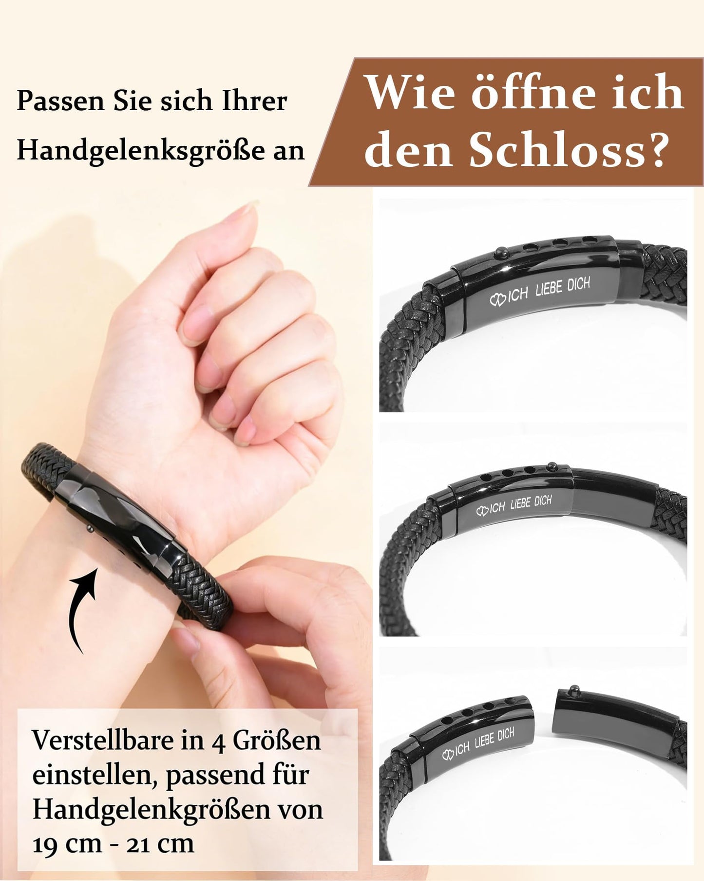CheersLife Ich Liebe Dich Geschenke für Männer An Meinen Sohn Bruder Mann