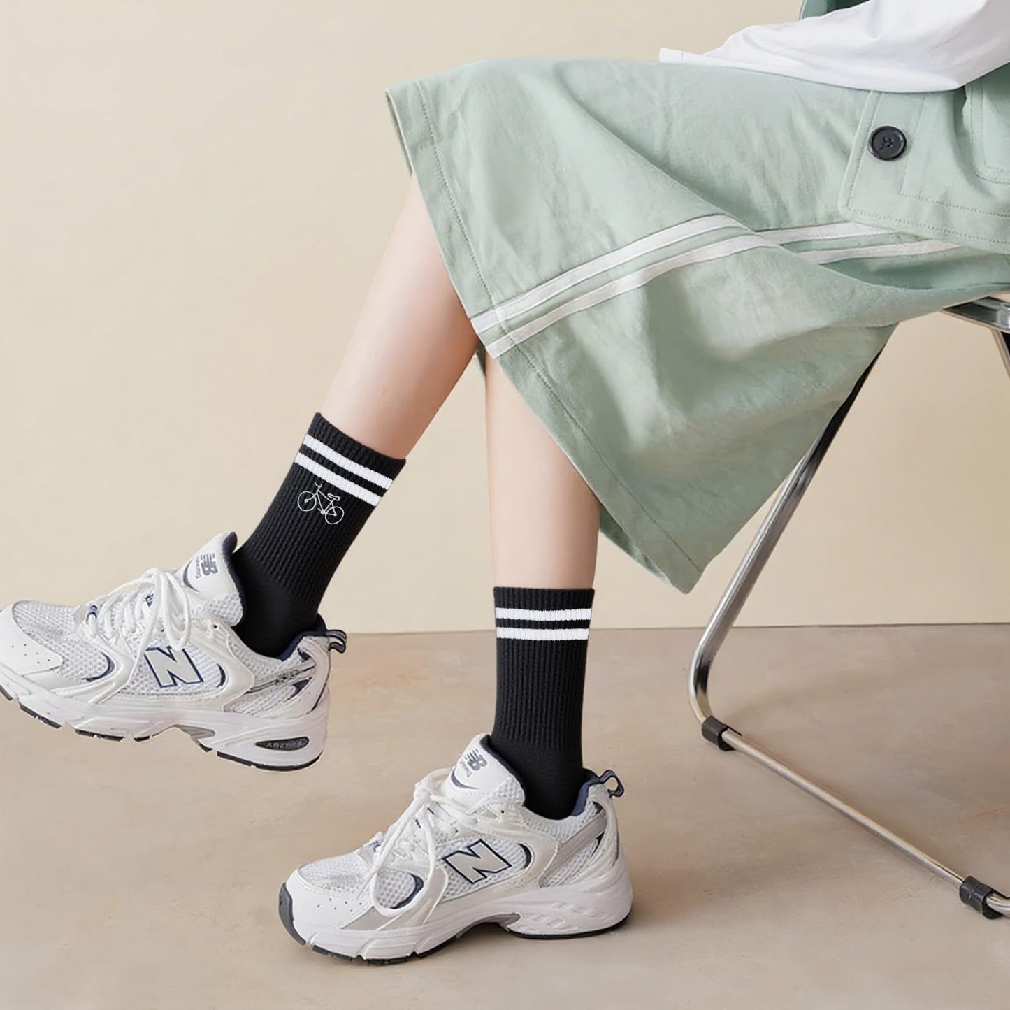 HUKUMA Rennrad Socken,35-46 Fahrradsocken Herren,Fahrrad Geschenk für Herren Damen,Rennrad Zubehör,Fahrradfahrer Tennissocken Accessoires,Lustiges Geschenk für Geburtstag Männer und Frauen