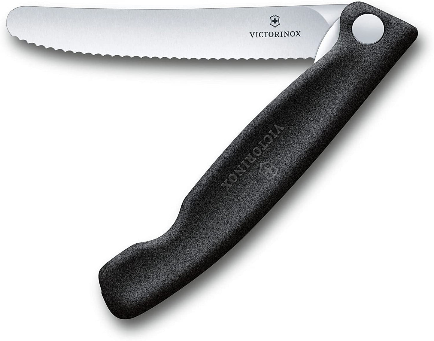 Victorinox Swiss Classic Profi Tomaten- und Tafelmesser, Extra Scharfe Klinge, Wellenschliff, 11 cm, Rostfreier Stahl, gelb