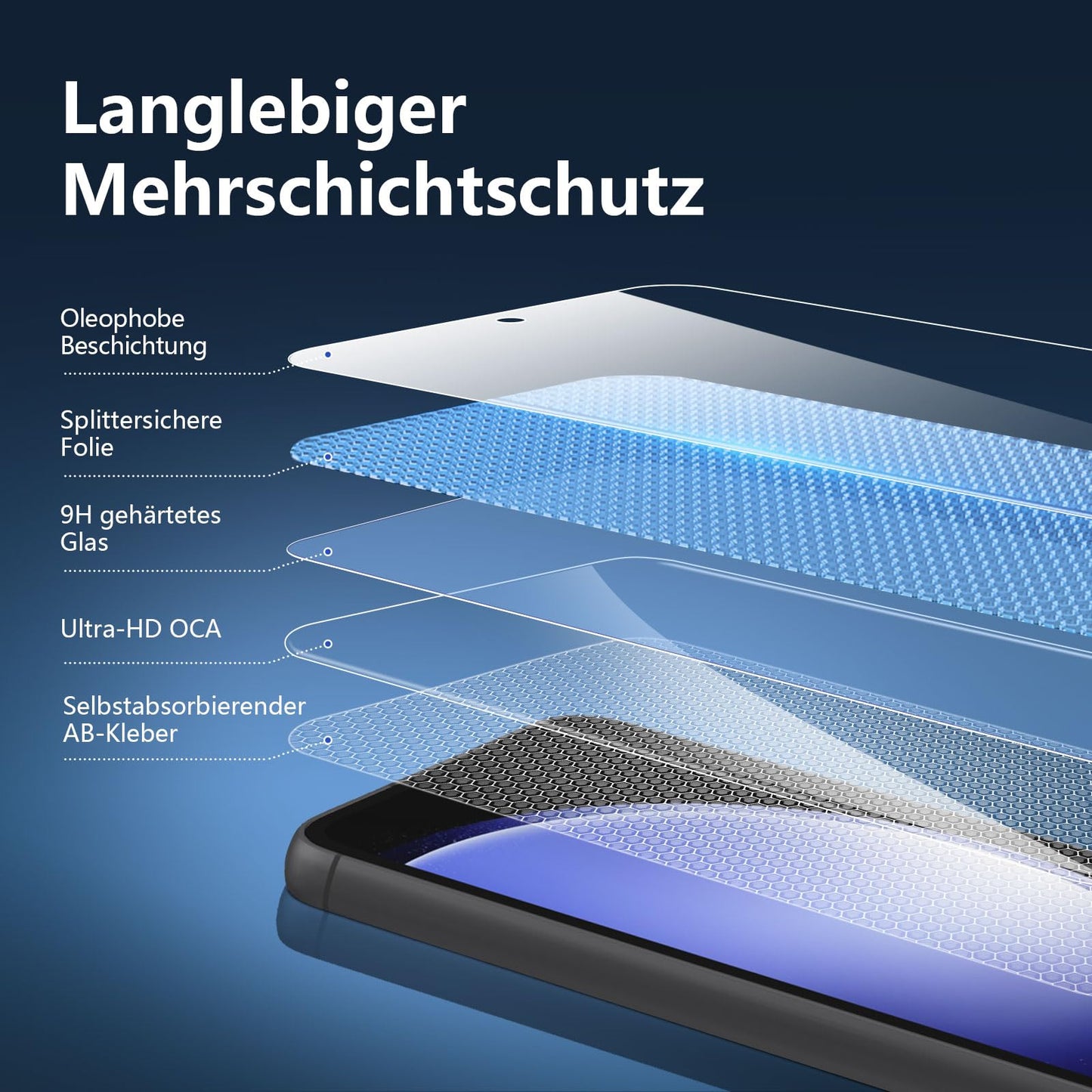 NEW'C Pack of 3 for Samsung Galaxy S25 Ultra Tempered Glass, Scratch Free, 9H Hardness, HD Screen Protector, Ultra Clear, Ultra Resistant