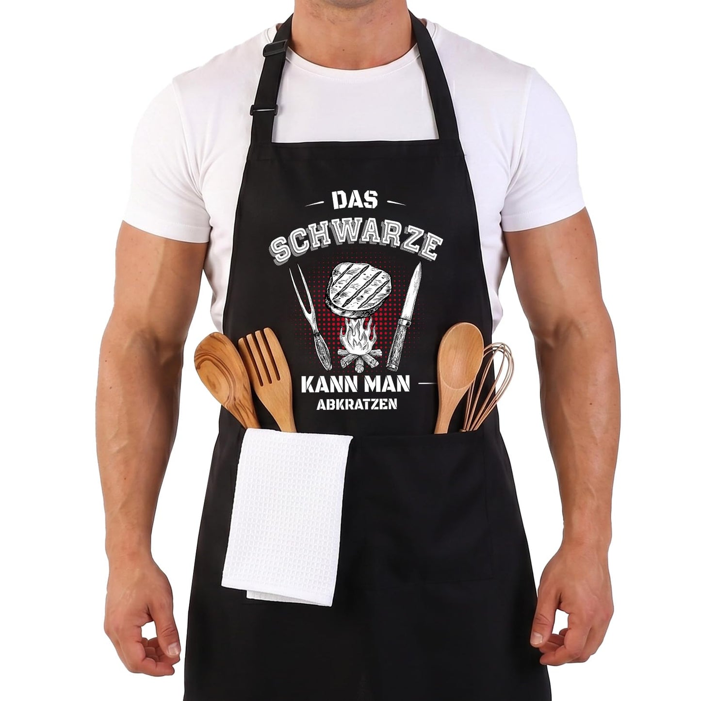 Lustige Kochschürze für Männer,Grillschürze Verstellbare Schürze