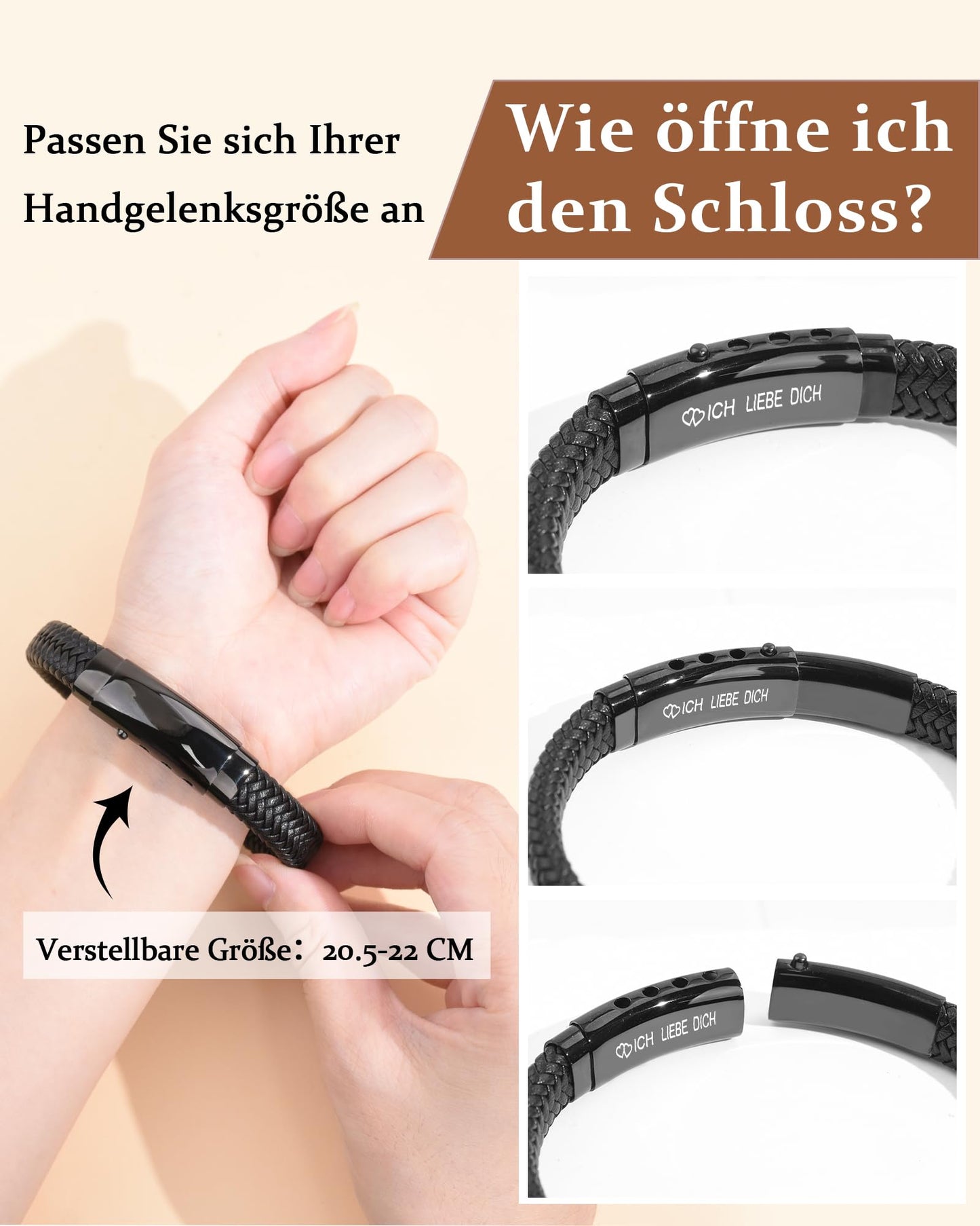 CheersLife Ich Liebe Dich Geschenke für Männer An Meinen Sohn Bruder Mann