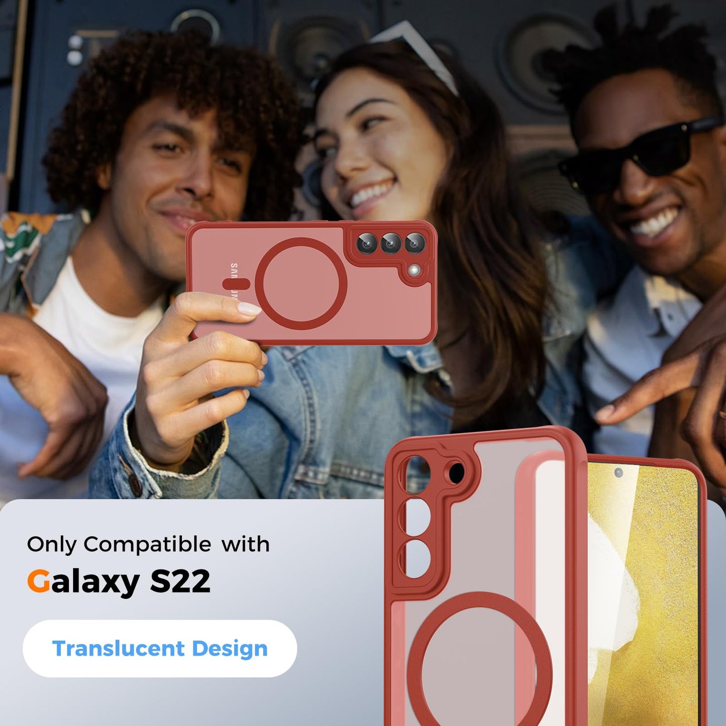 für Samsung Galaxy S25 Ultra Hülle für Magsafe, Magnetisch Handyhülle für S25 Ultra Hülle, Kameraschutz Stoßfeste Kratzfeste Durchscheinende Schutzhülle für Samsung S25 Ultra Case, Schwarz