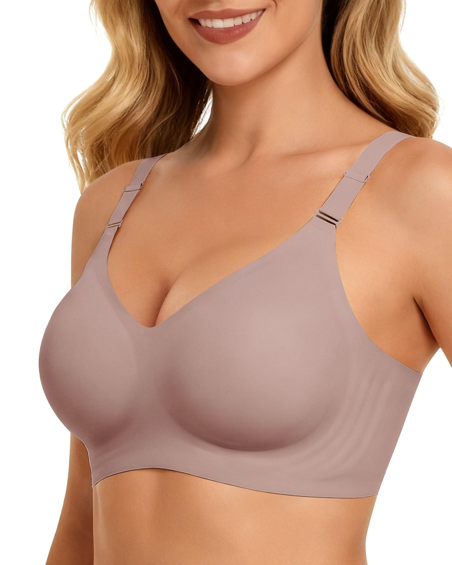 HORISUN Bequemer, Nahtloser BH mit vollständiger Abdeckung für Damen, kabellose BHS mit weicher Unterstützung, Normale und große Größen