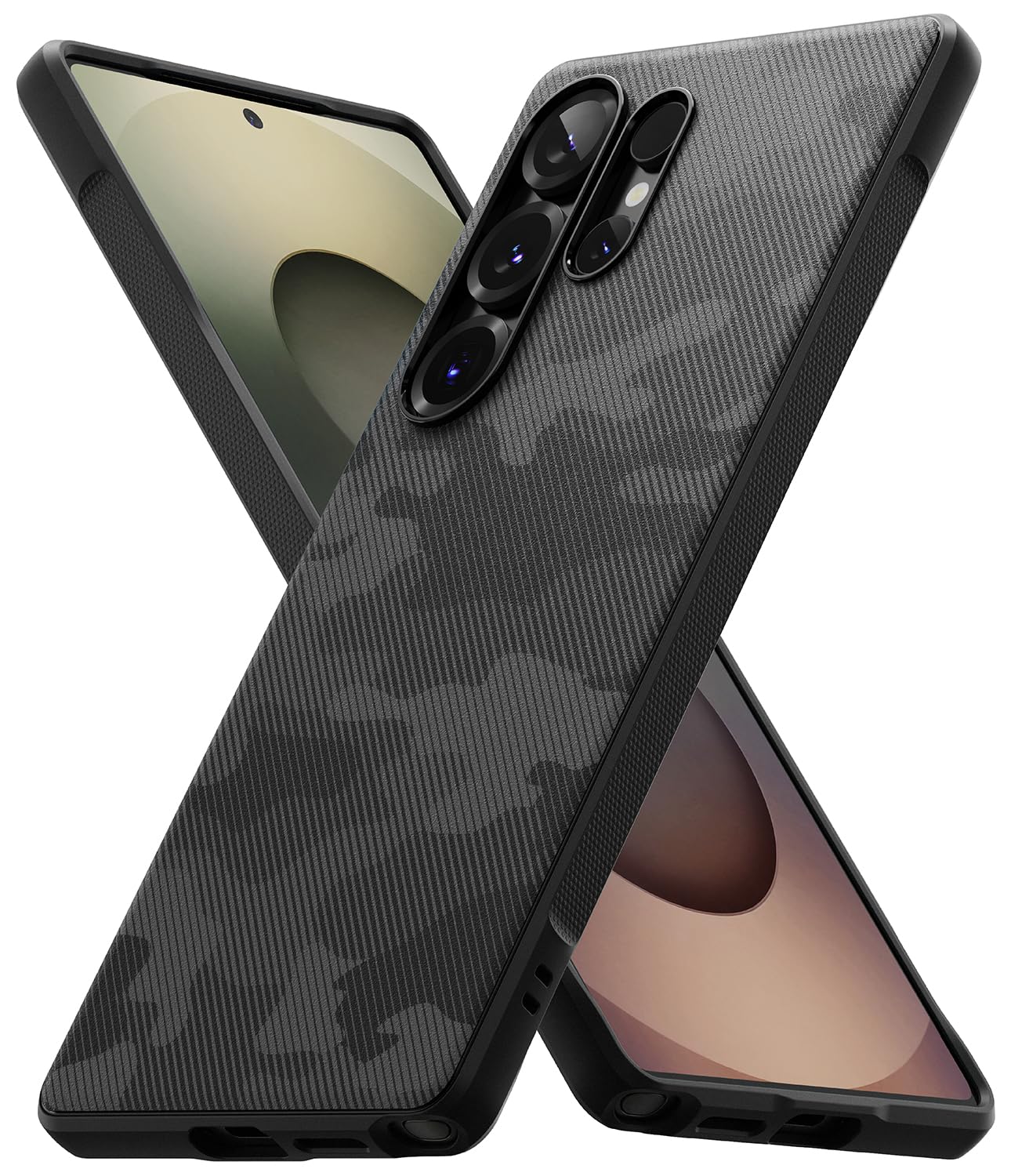 Ringke Onyx Case Compatible with Samsung Galaxy S25 Ultra, Firm Grip, Non-Slip Elegant Design, Perfect Fit, TPU Shockproof Scratch-Resistant Unique Texture Mobile Phone Case, Dark Green