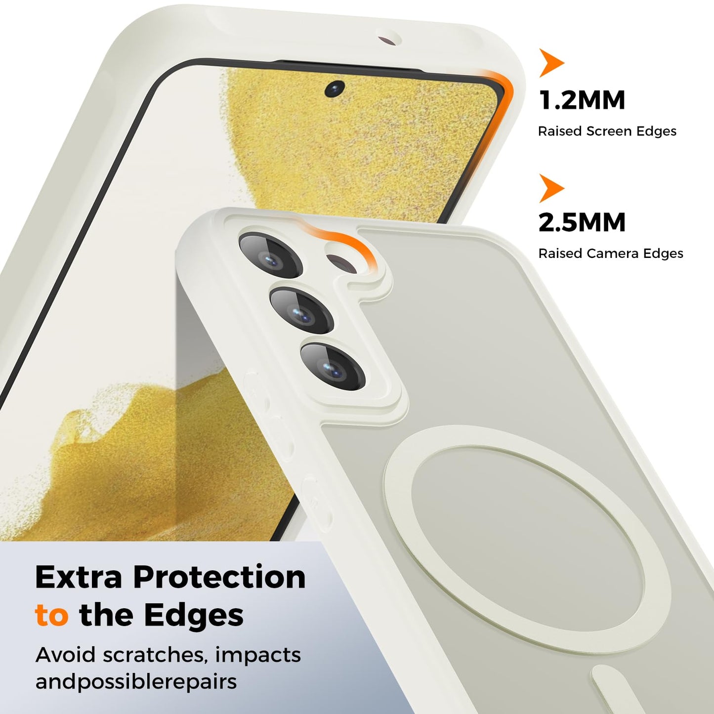 für Samsung Galaxy S25 Ultra Hülle für Magsafe, Magnetisch Handyhülle für S25 Ultra Hülle, Kameraschutz Stoßfeste Kratzfeste Durchscheinende Schutzhülle für Samsung S25 Ultra Case, Schwarz