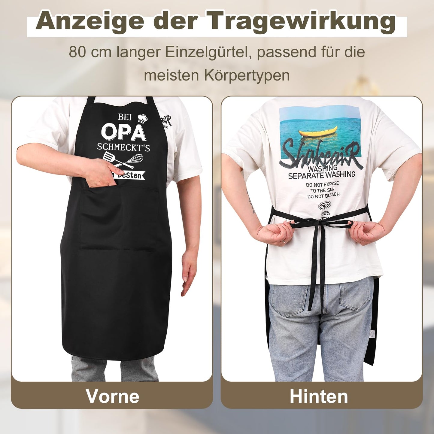 Lustige Kochschürze für Männer,Grillschürze Verstellbare Schürze