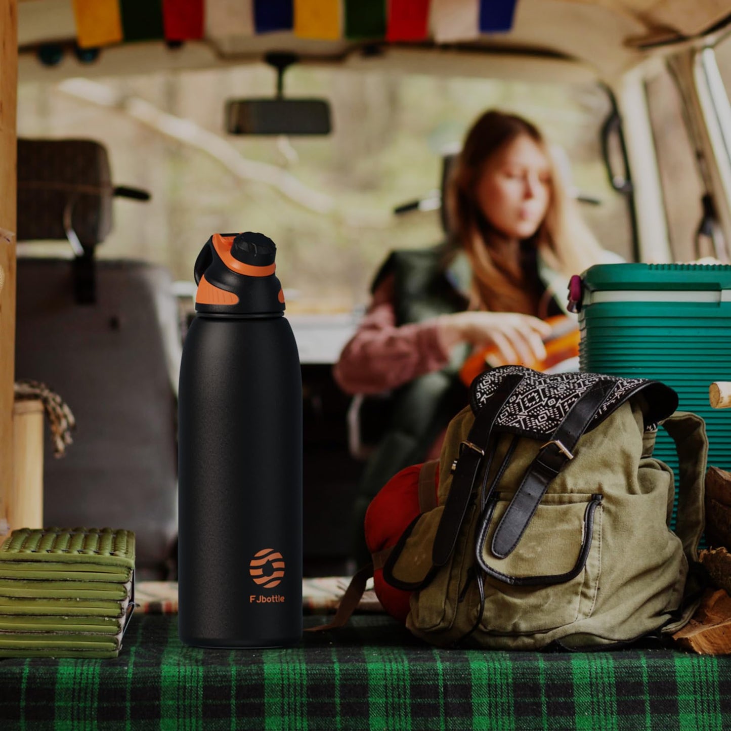 Fjbottle Edelstahl Trinkflasche Sport mit Magnetischem Deckel 1L, 800ml, 600ml, 400ml BPA-Frei Auslaufsichere Kinder Flasche - Kohlensäure geeignet 1500ML Wasserflasche Thermo für Schule, Fitness