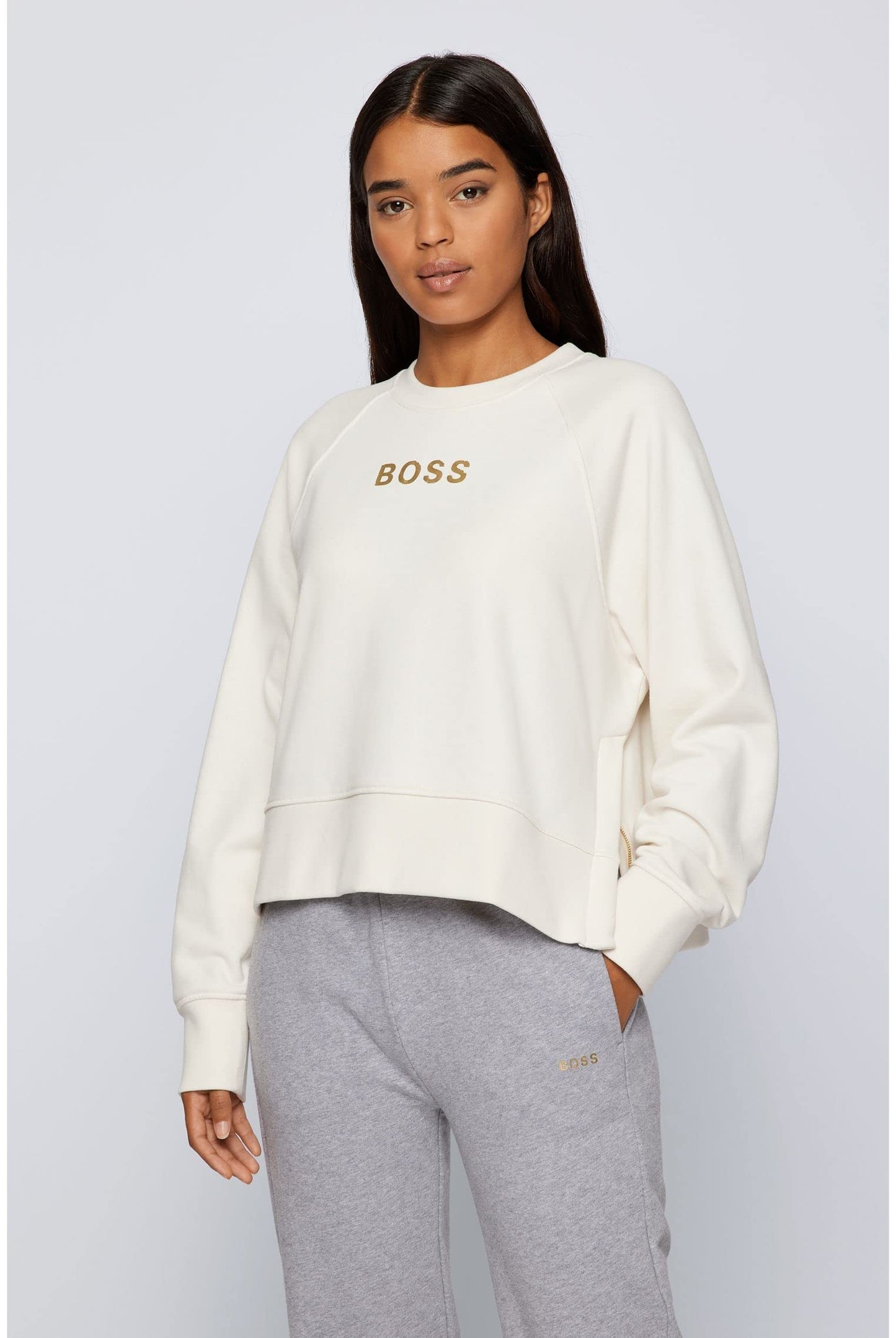 BOSS Damen C_elia_Gold Sweatshirt