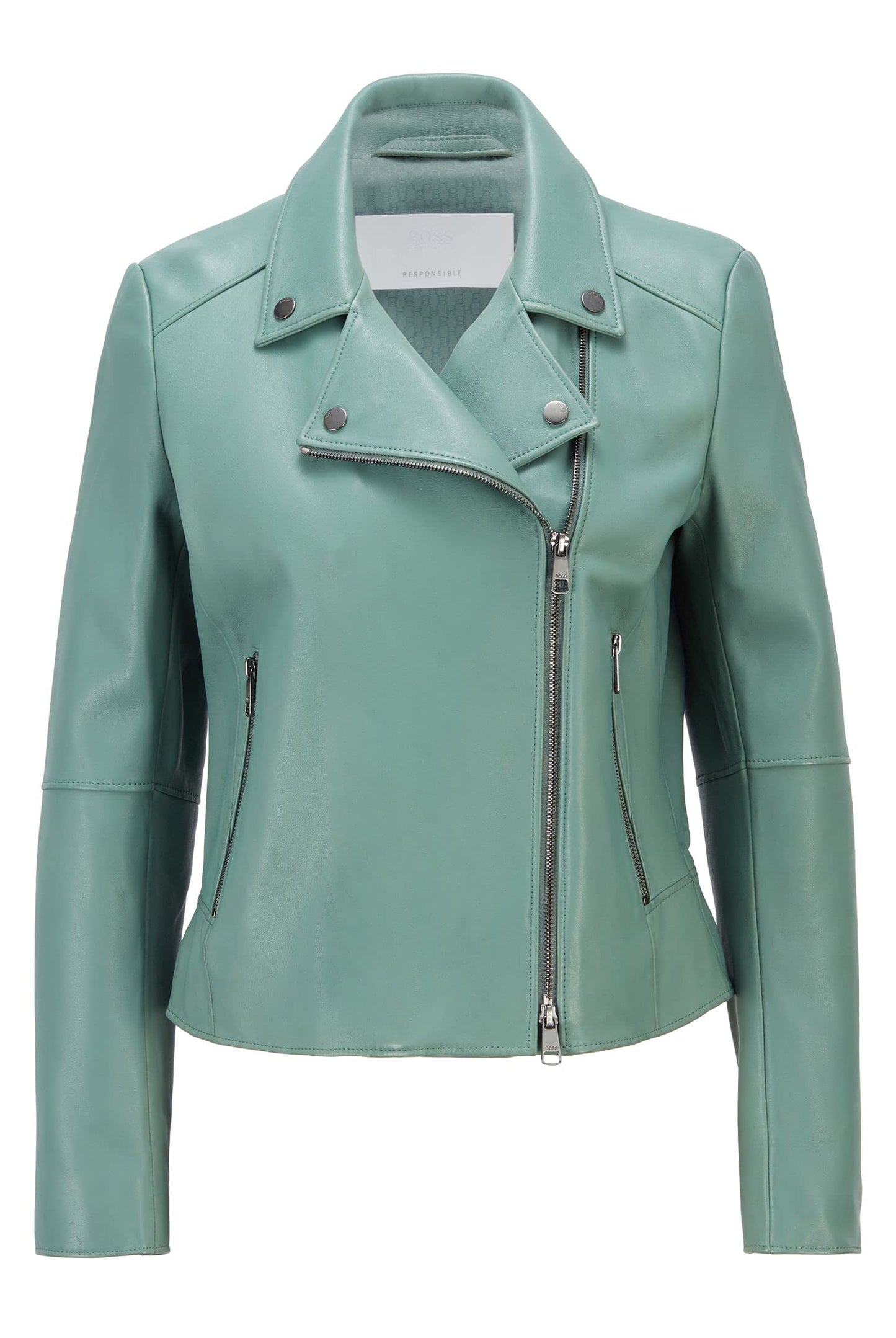 BOSS Damen C_saleli Lederjacke