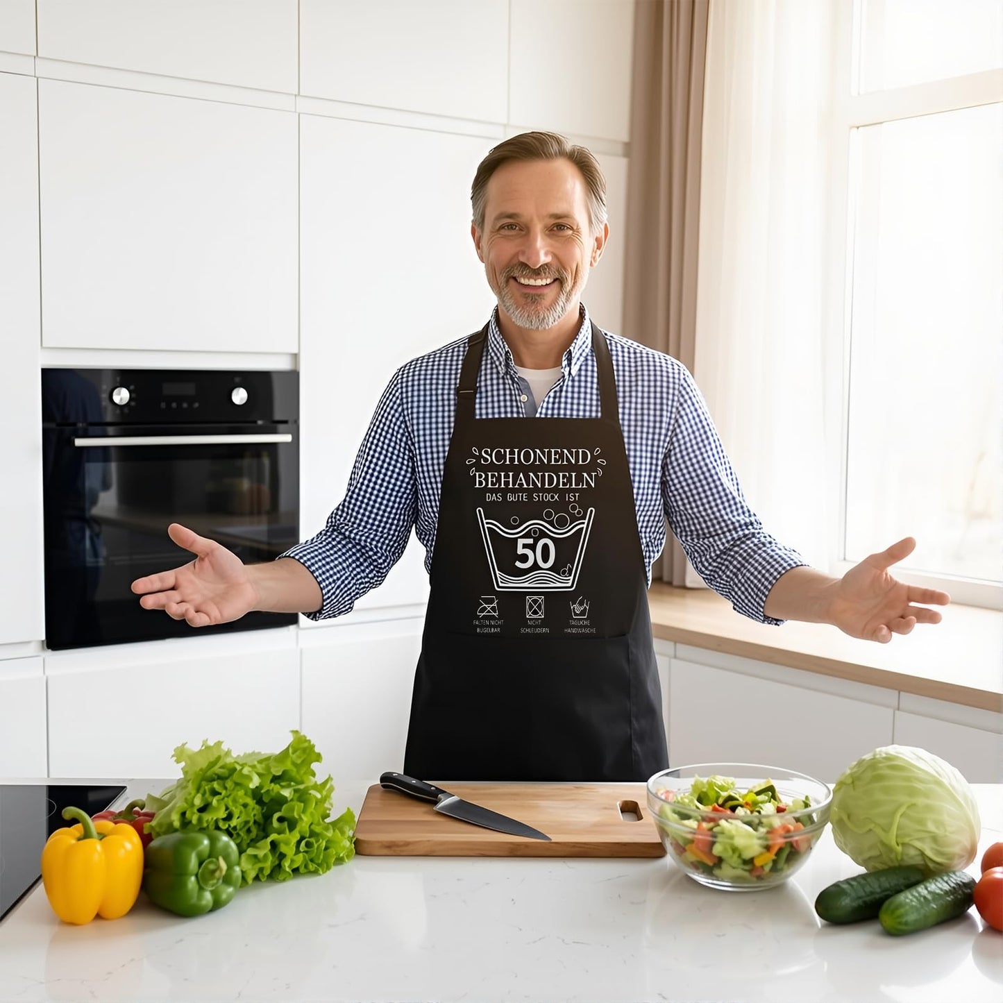 Lustige Kochschürze für Männer,Grillschürze Verstellbare Schürze