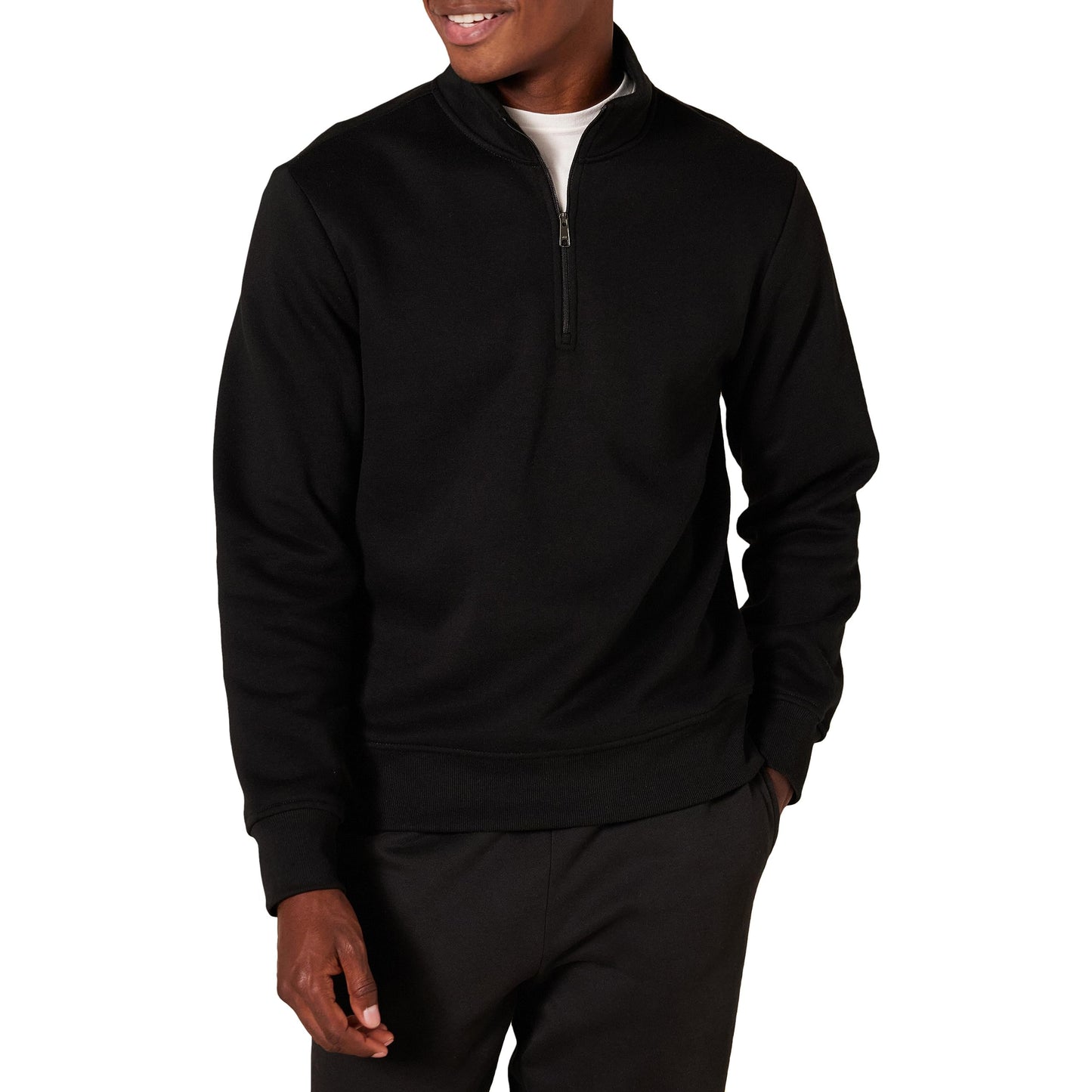 Amazon Essentials Men's Long Sleeve Fleece Quarter Zip Sweatshirt