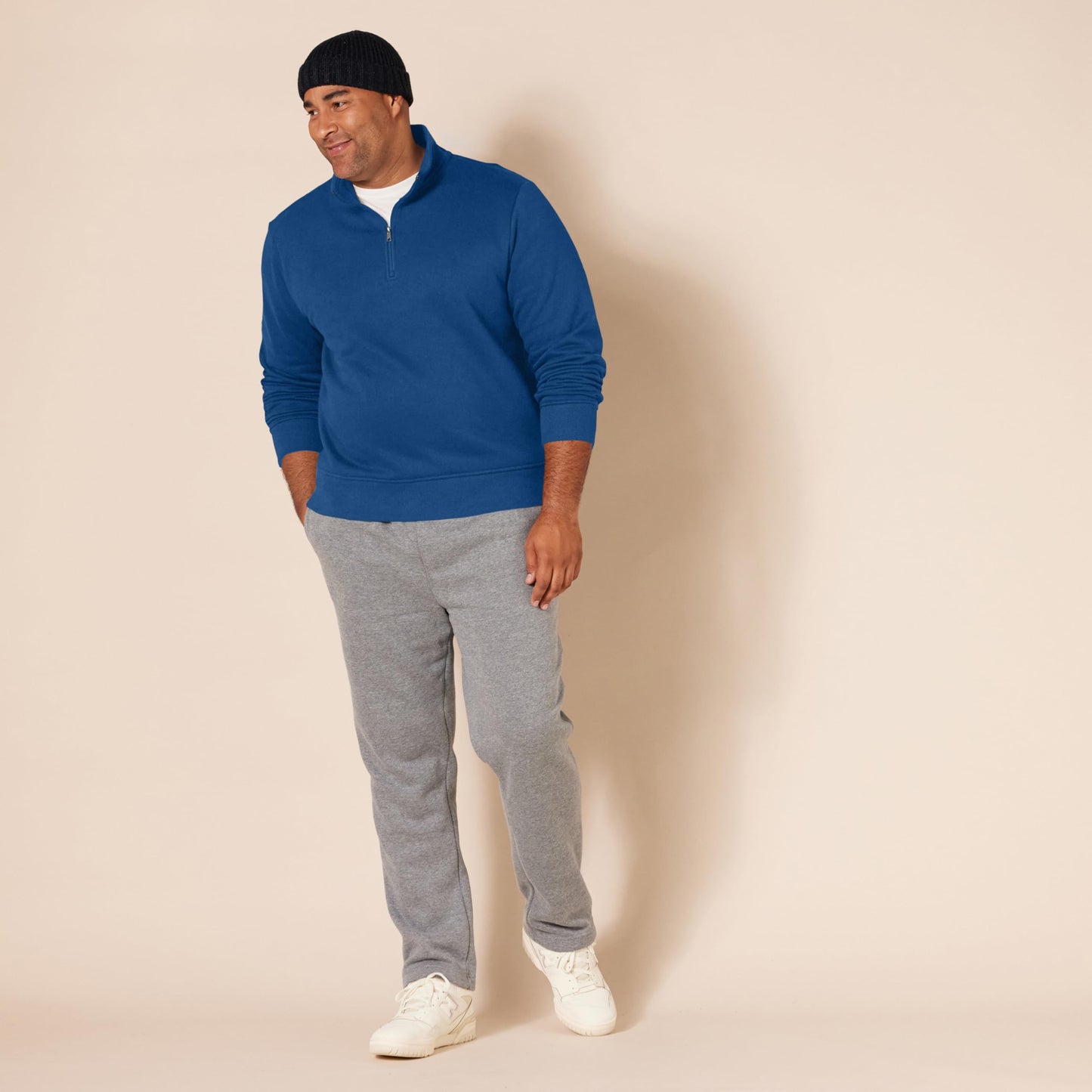 Amazon Essentials Men's Long Sleeve Fleece Quarter Zip Sweatshirt