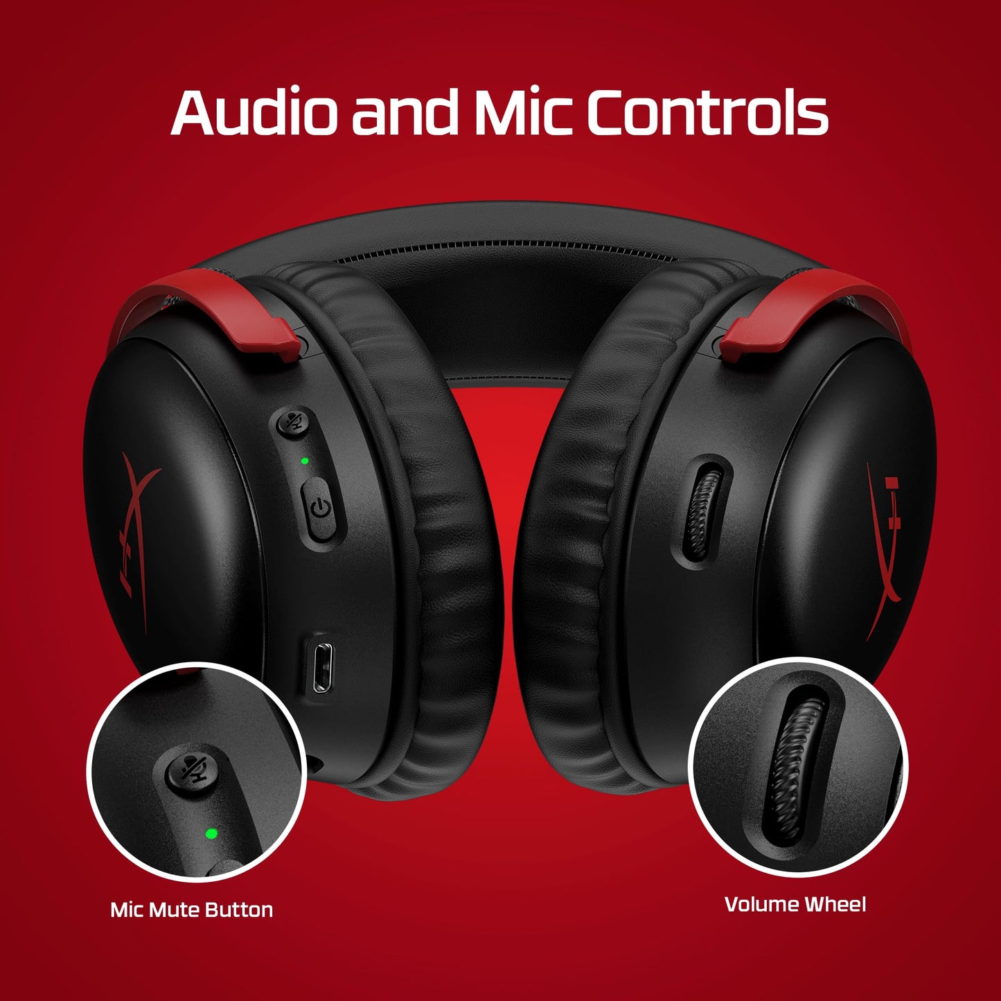 HyperX Cloud III – Kabelgebundenes Gaming-Headset, PC, PS5, Xbox Series X|S, abgewinkelte 53mm-Treiber, DTS, Memory-Schaum, Stabiler Rahmen, ultraklares 10mm-Mikrofon, USB-C, USB-A, 3,5mm, Schwarz