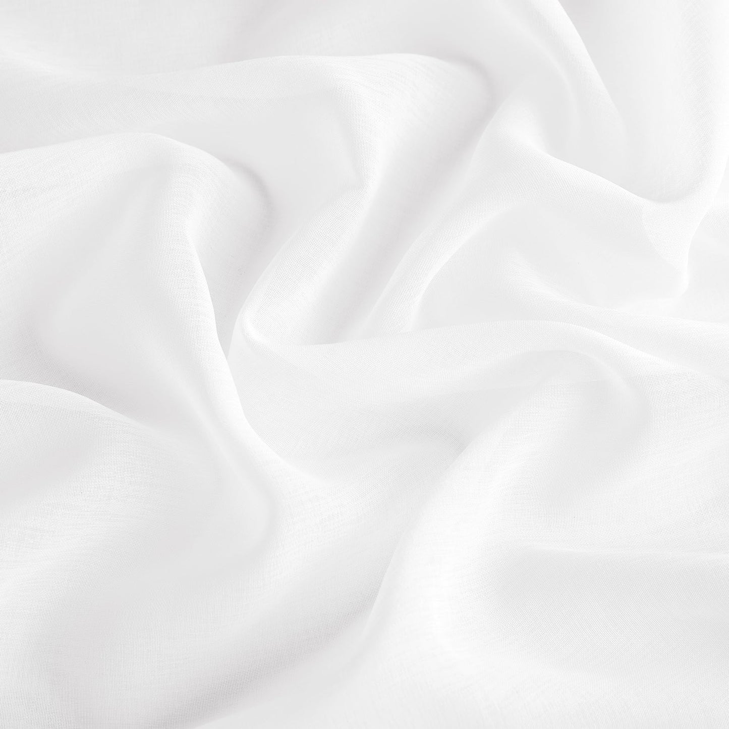 PONY DANCE Voile Gardinen Weiss Transparent Ösenvorhang 2er Set H 160 x B 140 cm Wohnzimmer Gardinen Kurz Durchlässige Vorhänge Weiß Vorhang Leinenoptik Schlafzimmer