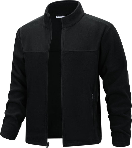 33,000ft Herren Fleecejacke Leicht Strickjacke Warm Übergangsjacke