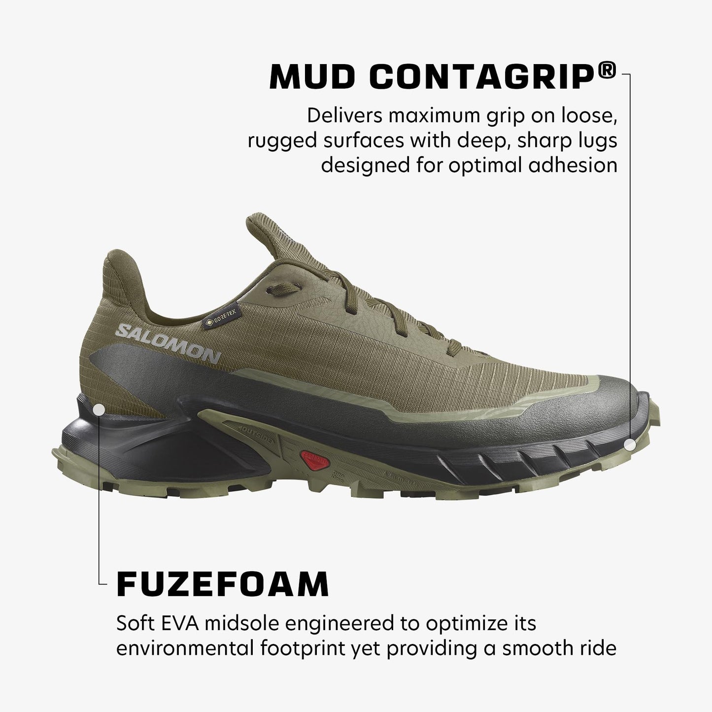 Salomon Men's Alphacross 5 Gore-Tex Hiking Shoe