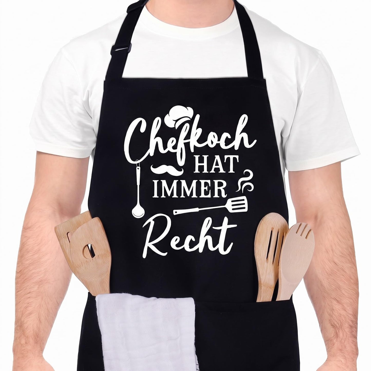 Lustige Kochschürze für Männer,Grillschürze Verstellbare Schürze