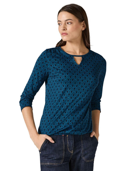 Cecil Damen Langarmshirt mit Cut Out