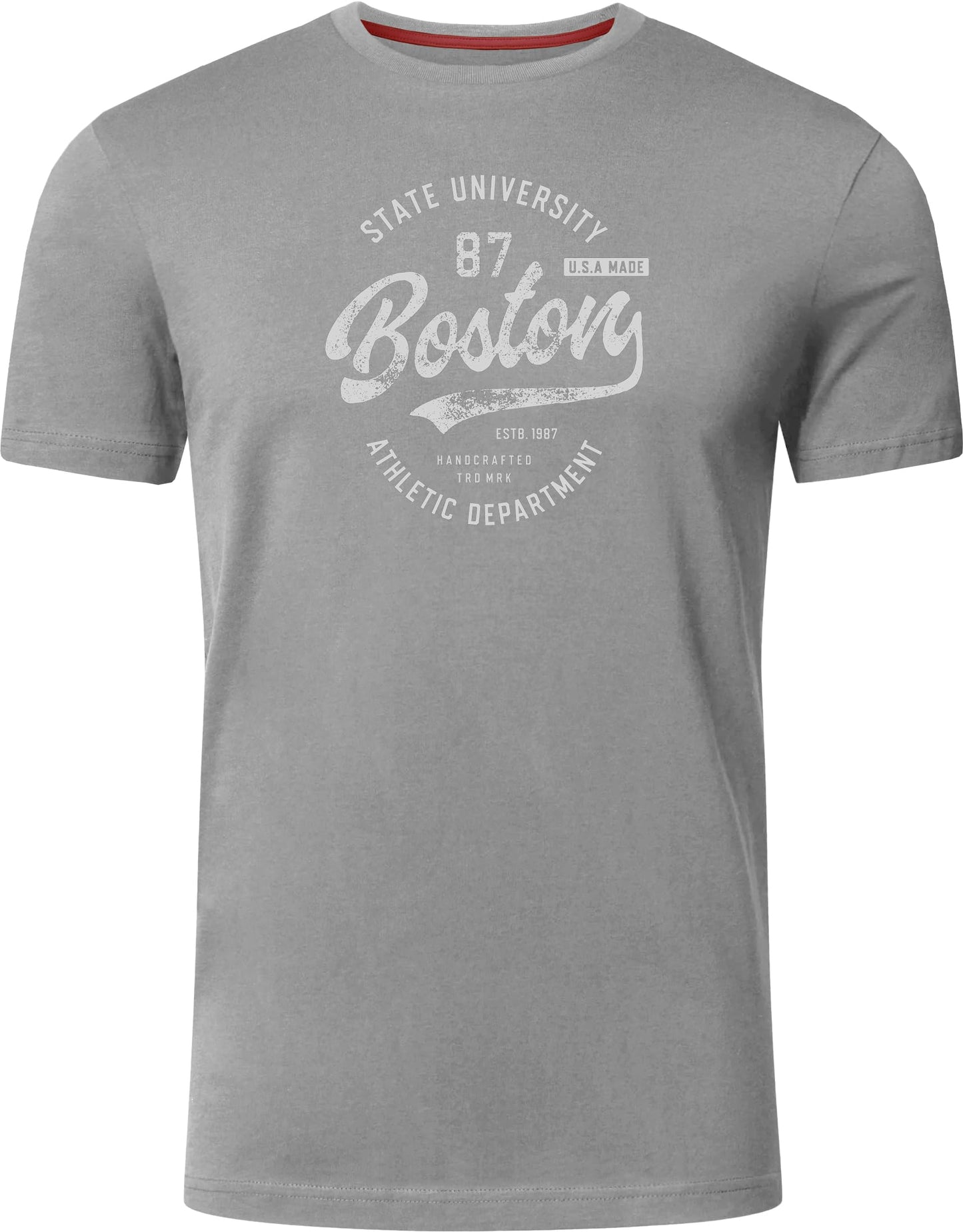 FULL TIME SPORTS Herren Baumwolle T-Shirt 4er Set Pack PRINT-001