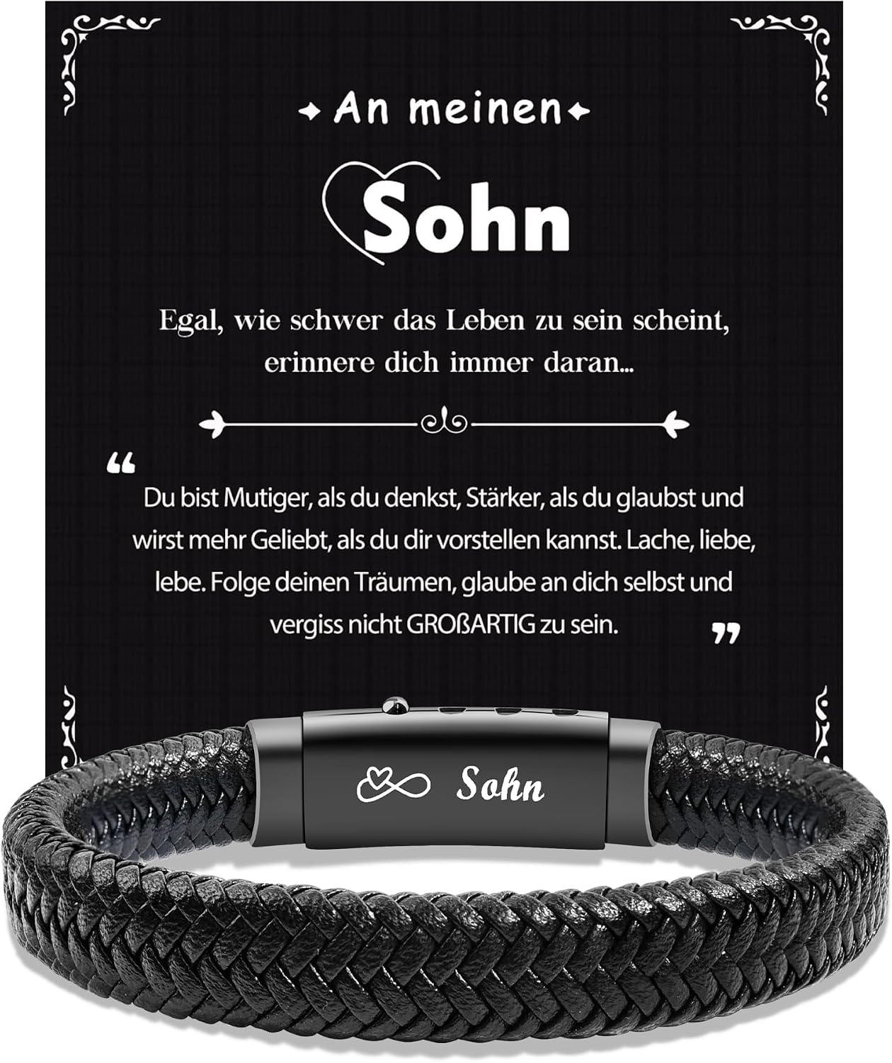 CheersLife Ich Liebe Dich Geschenke für Männer An Meinen Sohn Bruder Mann