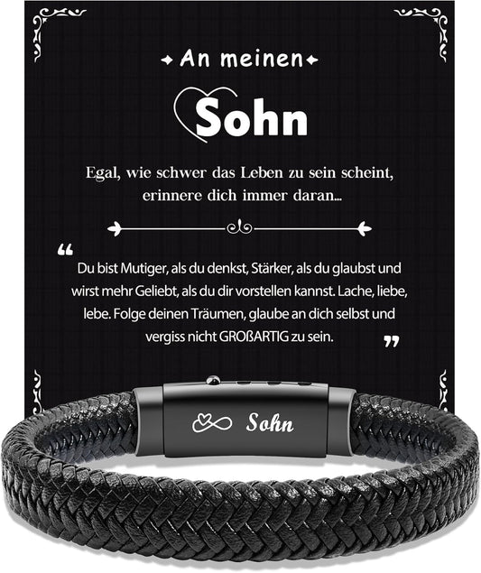 CheersLife Ich Liebe Dich Geschenke für Männer An Meinen Sohn Bruder Mann