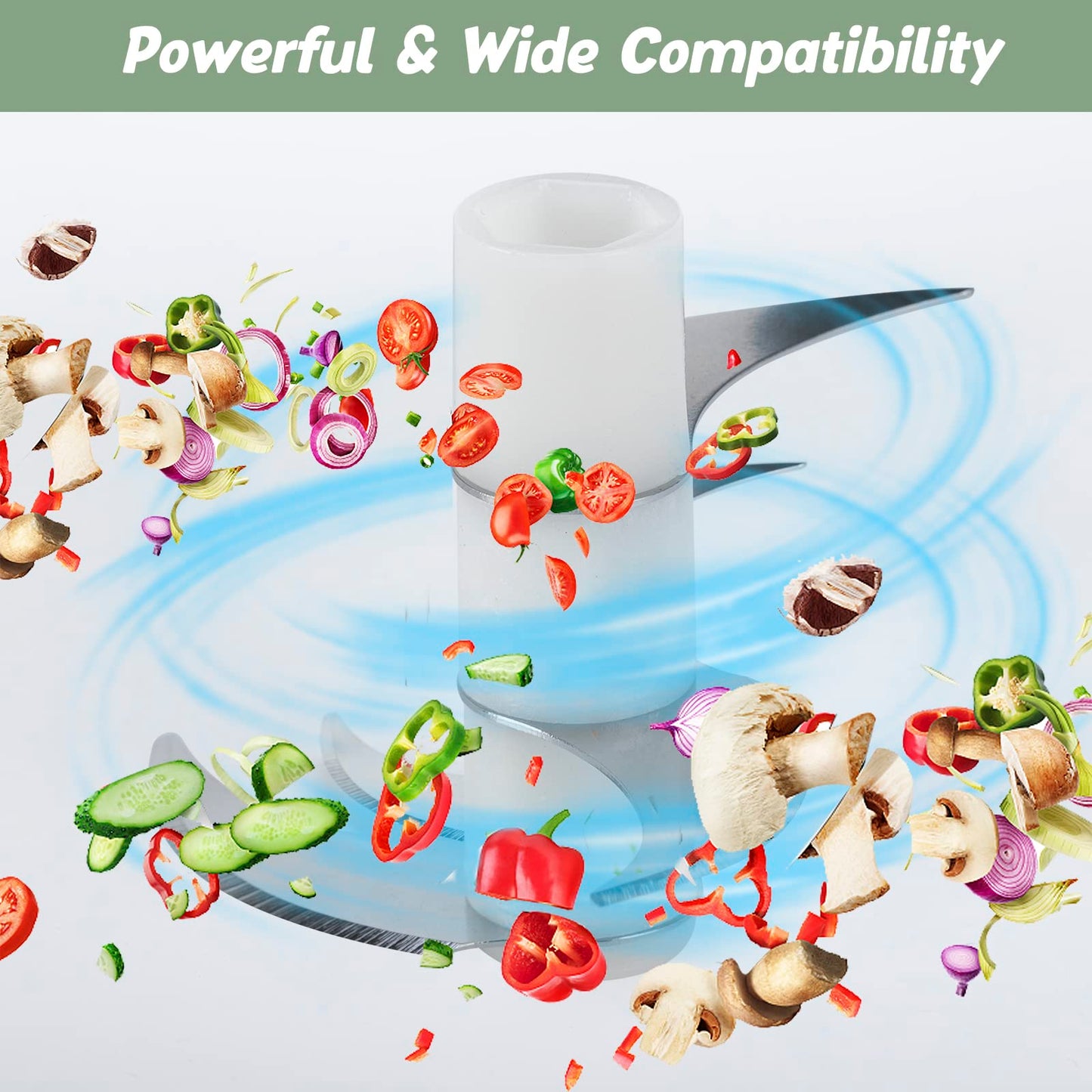 ORHOMELIFE Zwiebelschneider Elektrisch Gemüseschneider 250ml Zwiebel Zerkleinerer, Multizerkleinerer Onion Cutter Food Chopper, Küchen Zubehör für Gemüse, Obst, Nüsse