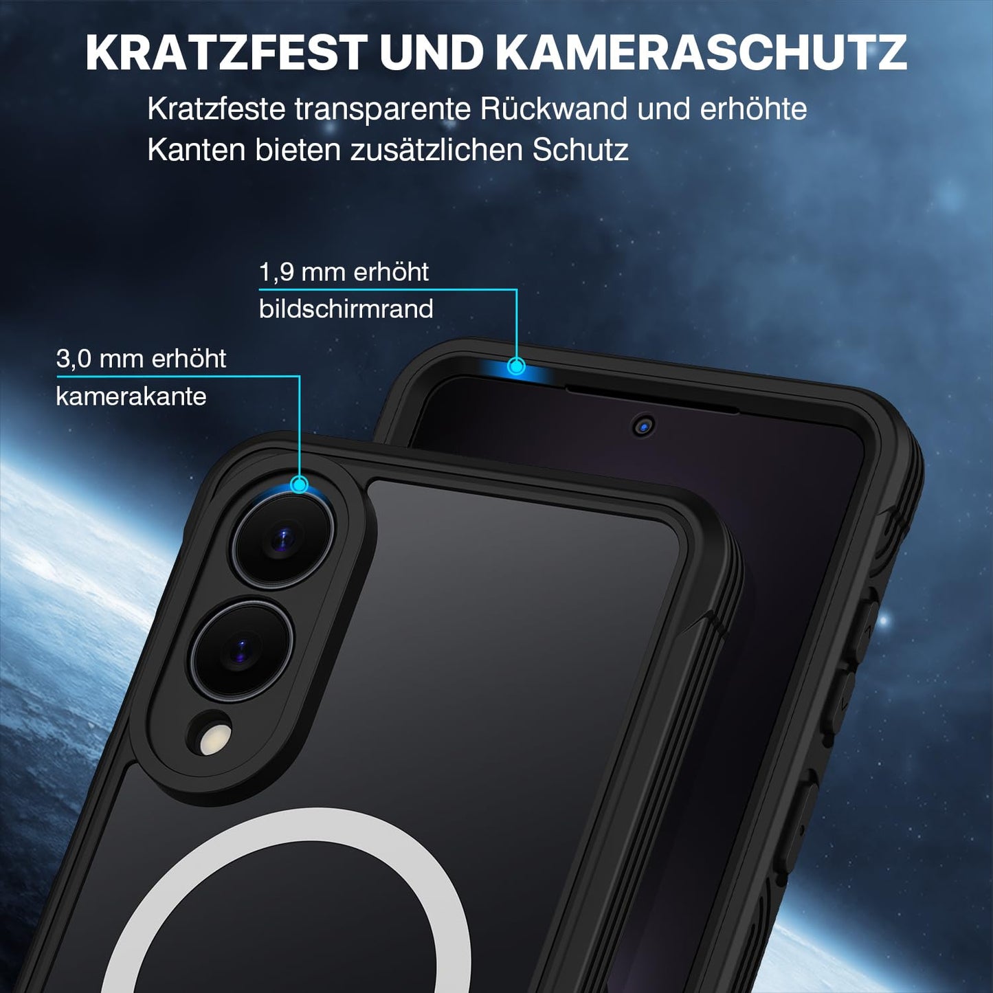 CENHUFO Privacy Screen Case for Samsung Galaxy S25 Ultra, Magnetic Mobile Phone Case with Built-in Privacy Tempered Glass Screen Protector and Camera Protection, 360 Degree Protective Case, Shockproof