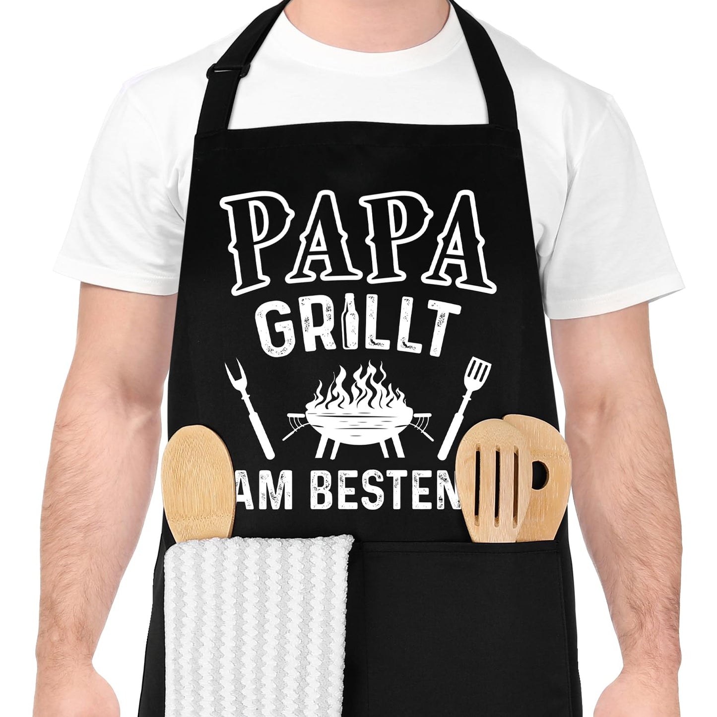 Lustige Kochschürze für Männer,Grillschürze Verstellbare Schürze