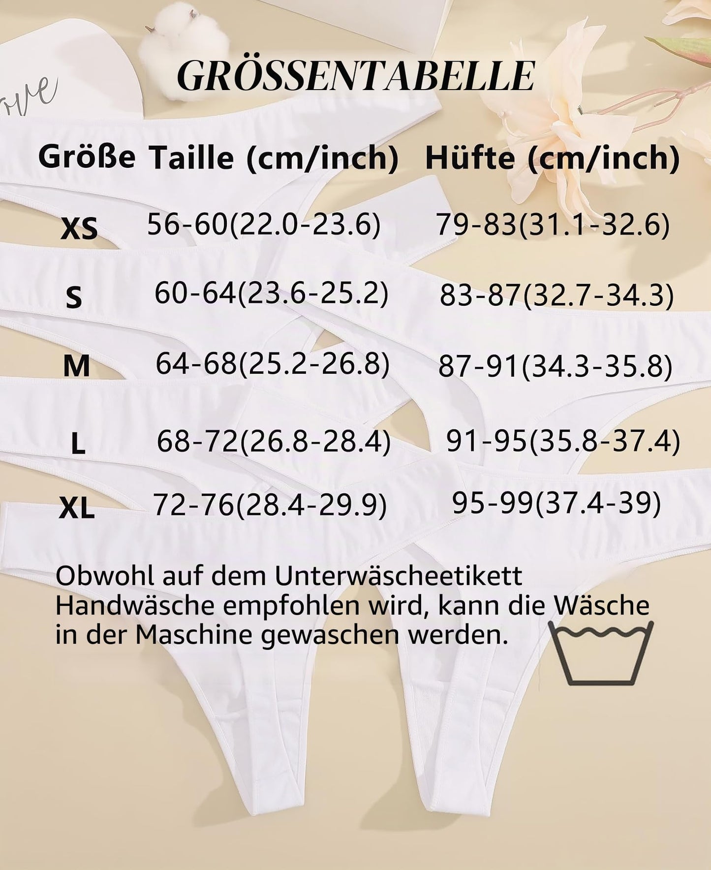 BeReady String Tanga Damen Baumwolle Sexy Unterwäsche Frauen Set Unterhosen Damen Slips Mehrpack Atmungsaktiv Thong Bikini Pantys 6 Pack