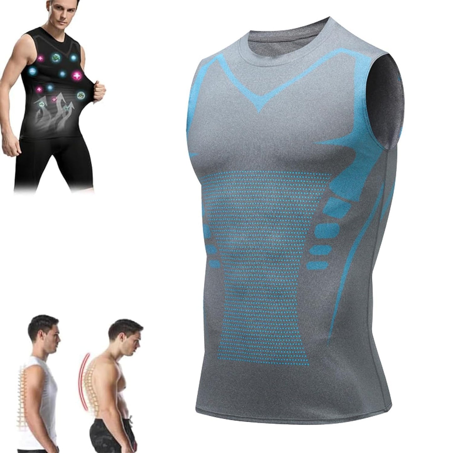max muskel shirt,Aktivheld Body Shaper,aktivheld - Fit Weste, Vitalweste Duneva, Abnehmen Weste Herren,Duneva Abnehmweste,Vital Vest Abnehmweste,Vitalvest, Körperformendes Unterhemd Herren,abnehmweste