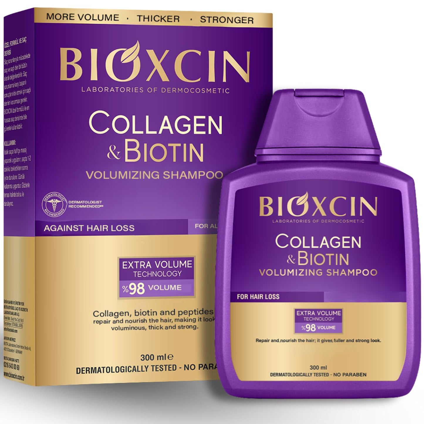 BIOXCIN Volume Shampoo Collagen Biotin 300 ml