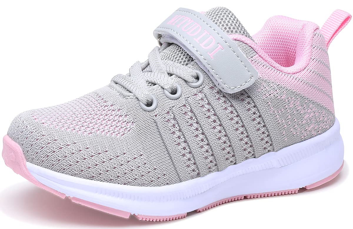 Mitudidi Unisex-Kinder Turnschuhe Mädchen Sportschuhe Leicht Atmungsaktiv Laufschuhe Outdoor Fitnessschuhe Sneaker Hallenschuhe