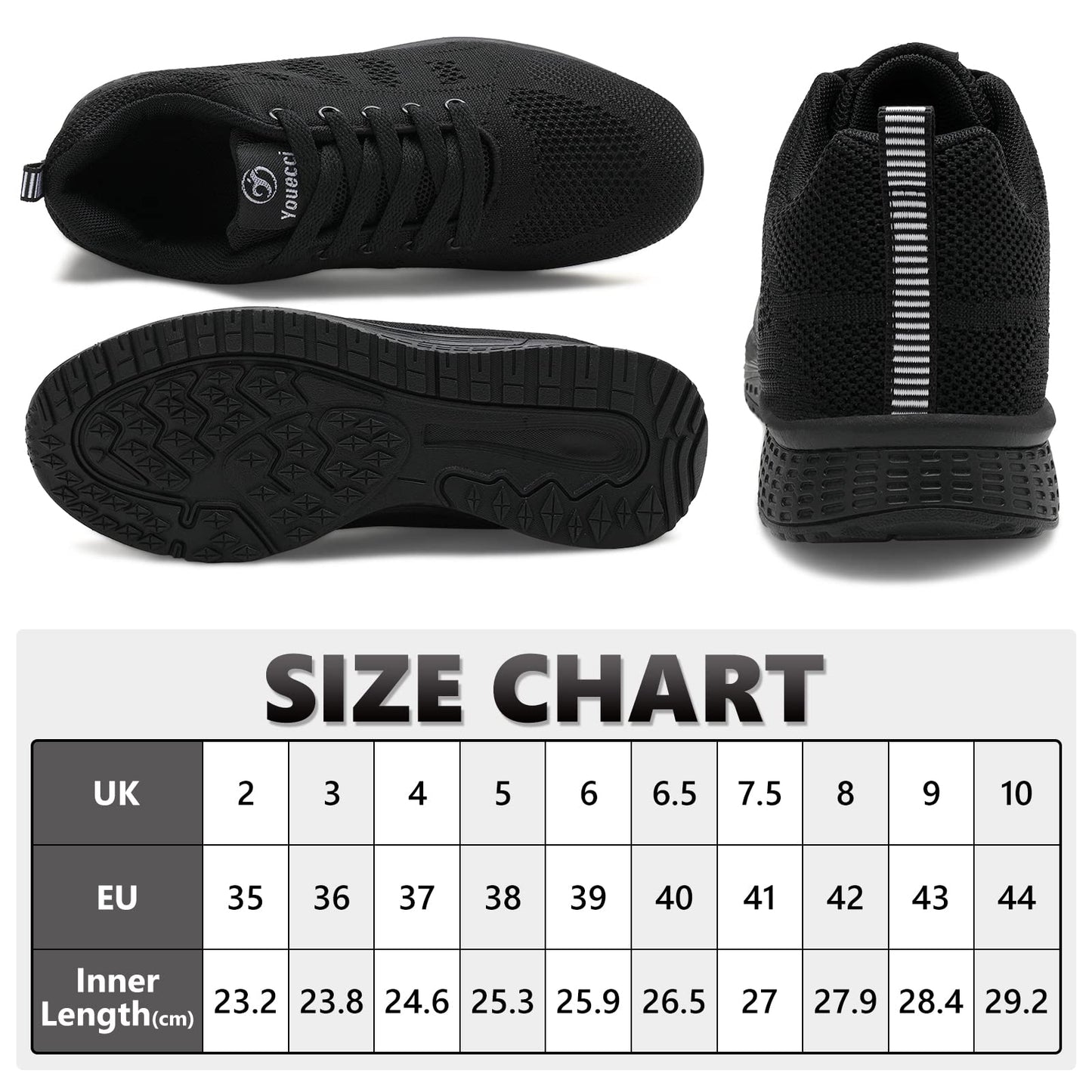 ANBIWANGLUO Damen Turnschuhe Sportliche Laufschuhe Schnürschuhe Atmungsaktive Outdoor Cross Trainer zum Joggen
