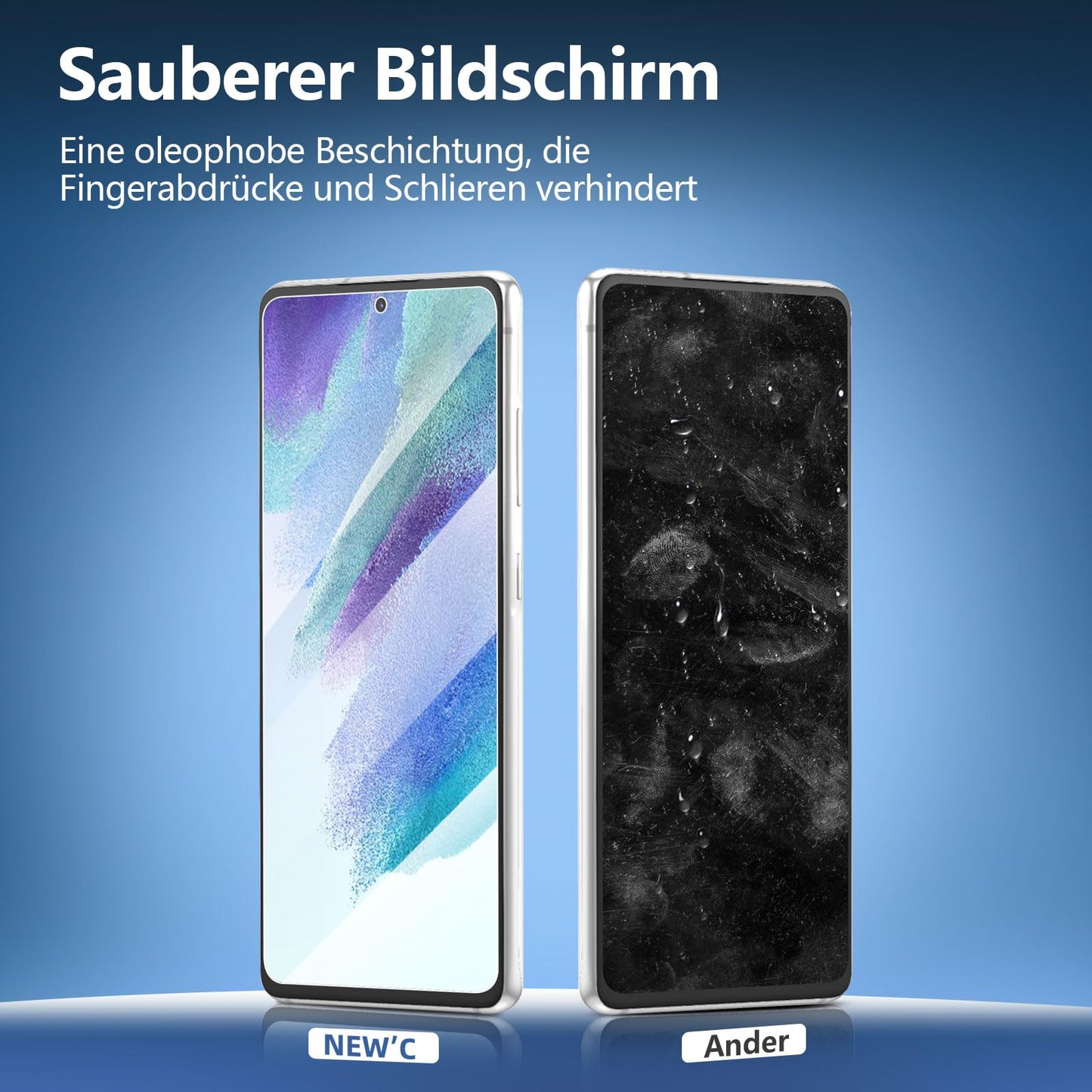 NEW'C Pack of 3 for Samsung Galaxy S25 Ultra Tempered Glass, Scratch Free, 9H Hardness, HD Screen Protector, Ultra Clear, Ultra Resistant