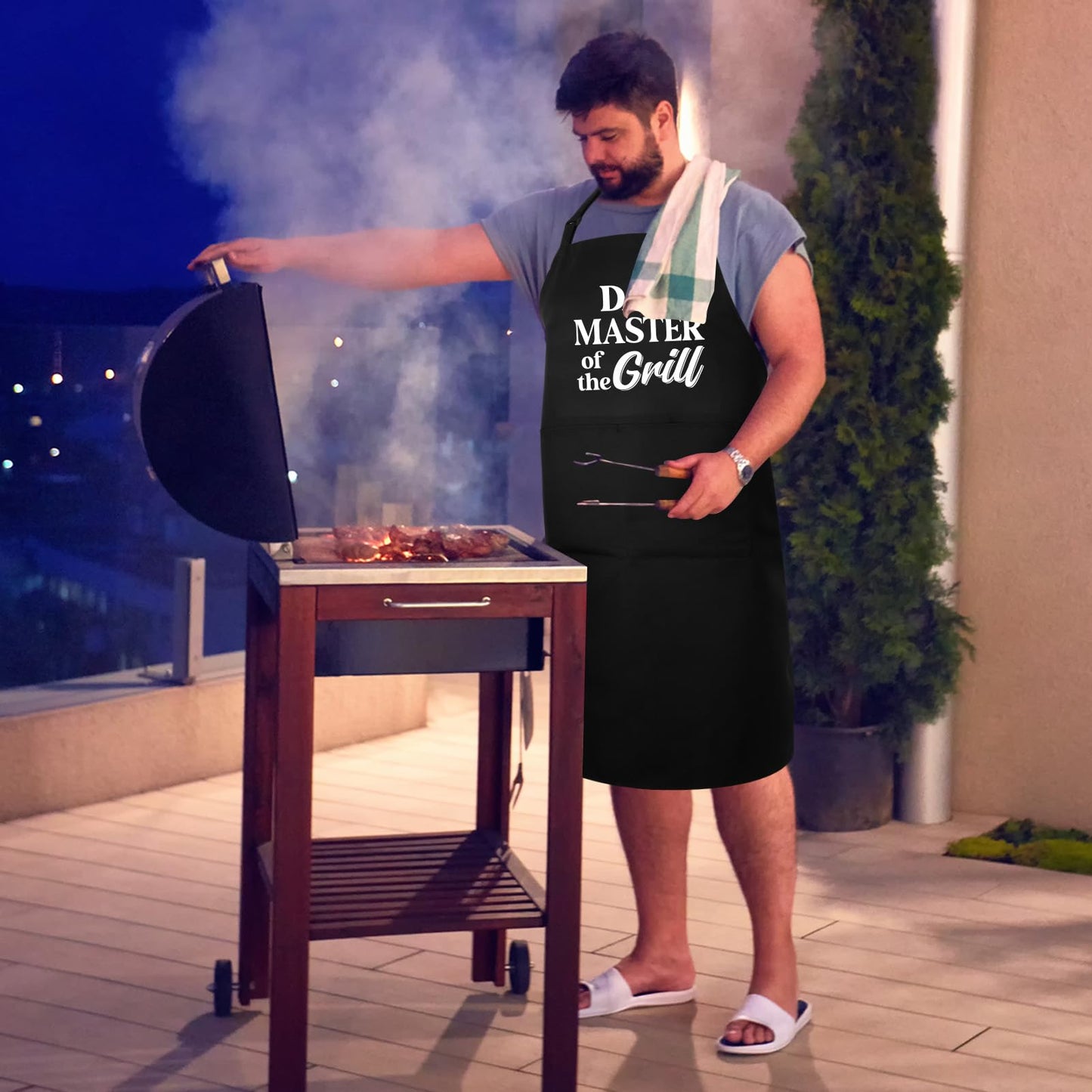 Lustige Kochschürze für Männer,Grillschürze Verstellbare Schürze