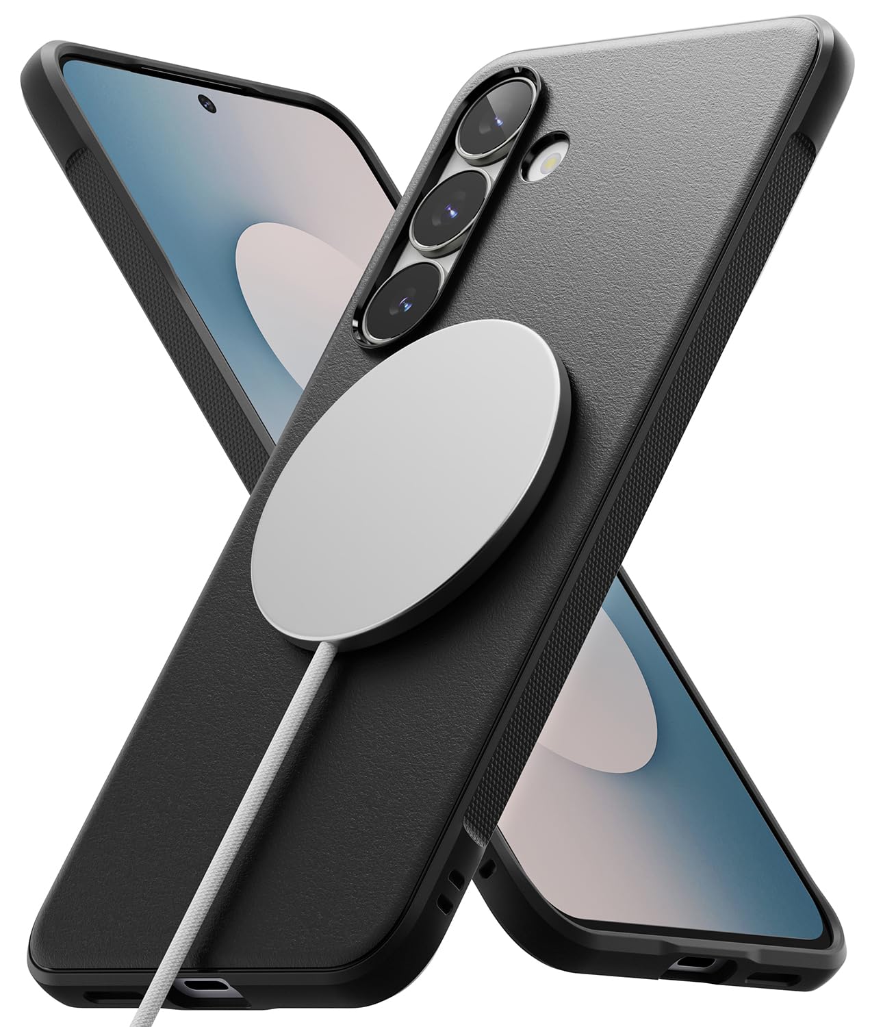 Ringke Onyx Case Compatible with Samsung Galaxy S25 Ultra, Firm Grip, Non-Slip Elegant Design, Perfect Fit, TPU Shockproof Scratch-Resistant Unique Texture Mobile Phone Case, Dark Green