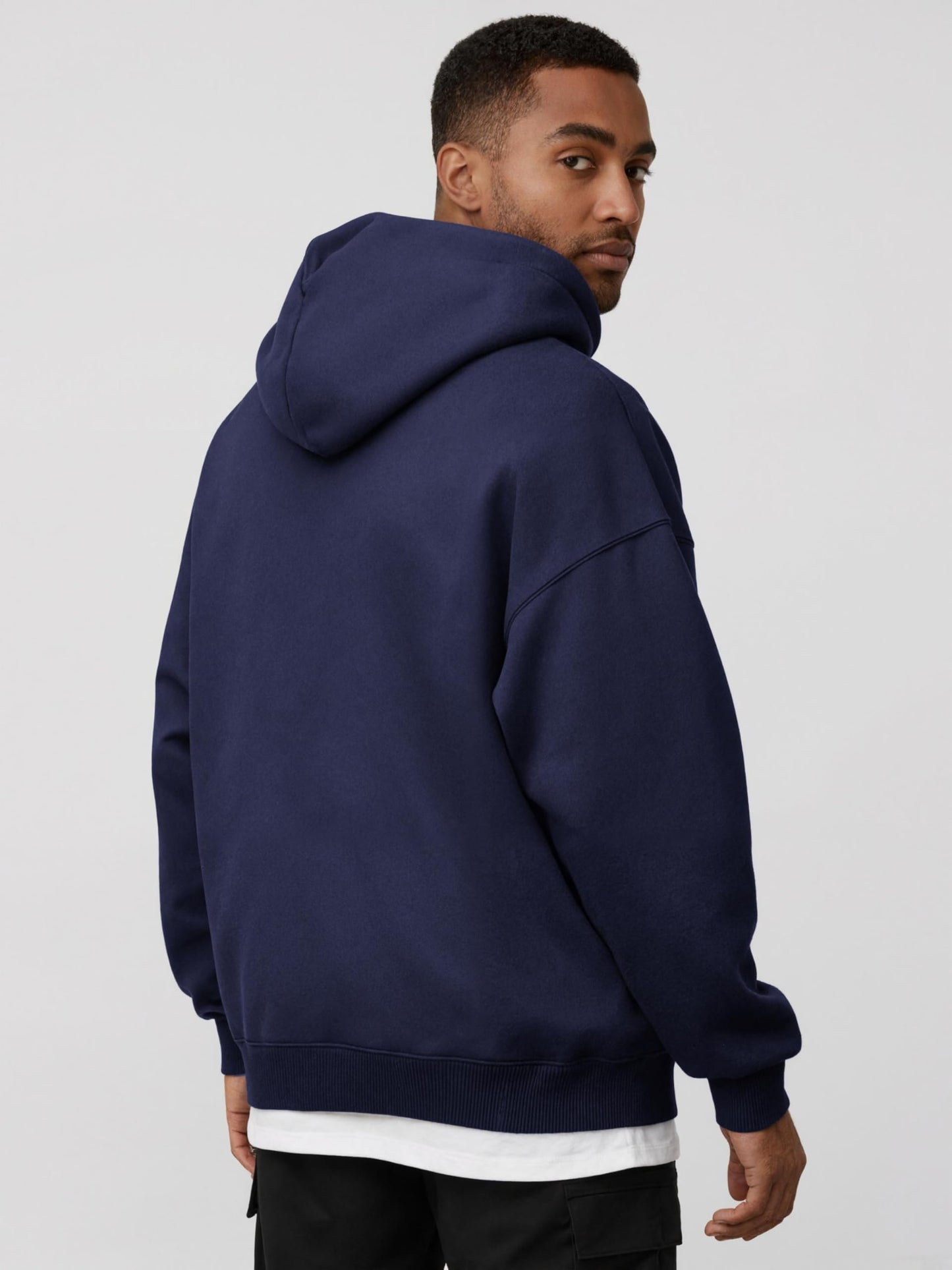 Oyamiki Hoodie Herren Langarm Kapuzenjacke Reißverschluss Sweatjacke Fleece Kapuzenpullover Lässige Kapuze Jacke Sweatshirt Pullover mit Taschen