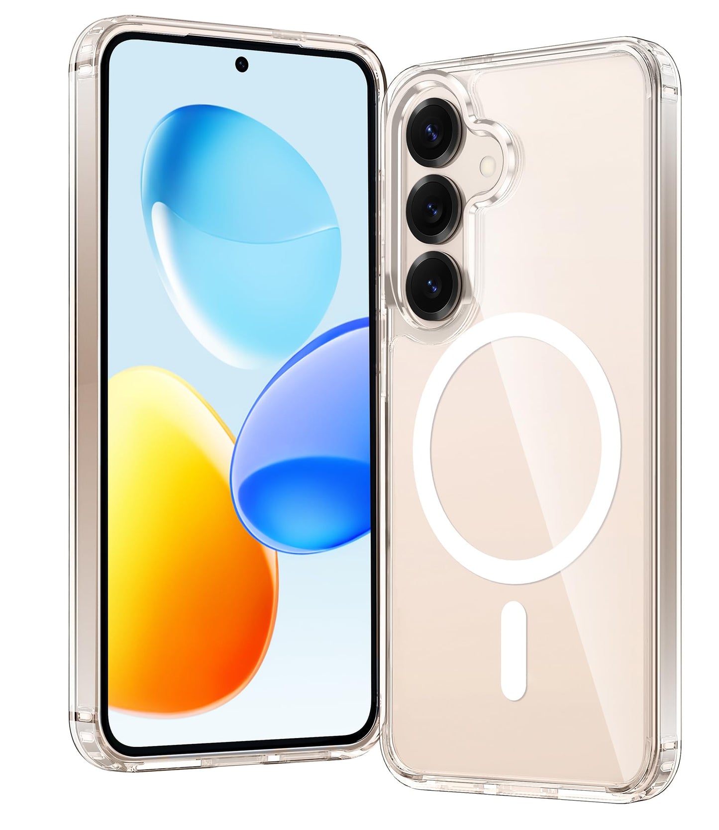 FNTCASE Case for Samsung Galaxy S25 Ultra 6.9 Inches, Military Drop Protection, Anti-Yellowing, Robust, Durable, Shockproof, Protective, Transparent, Clear