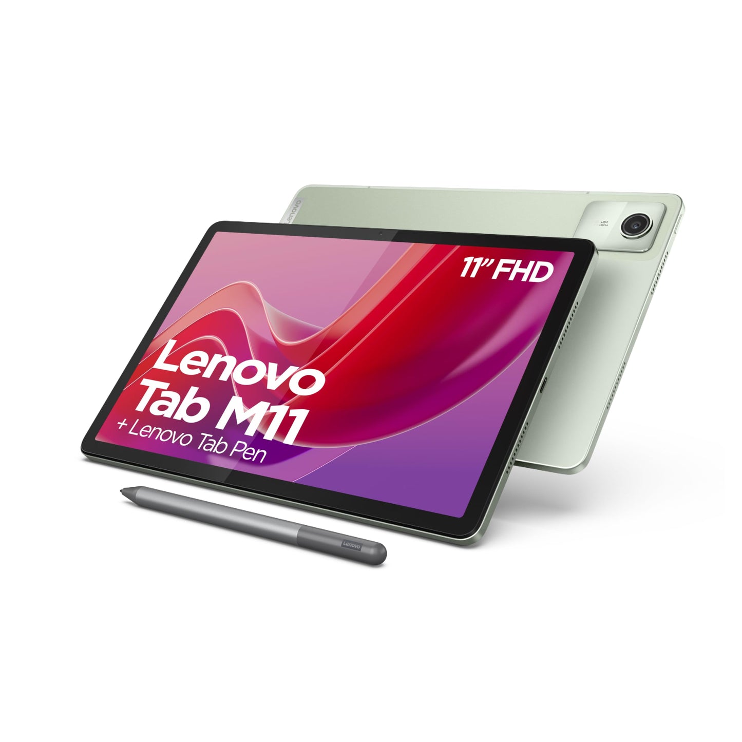 Lenovo Tab M11 Tablet | 11 Inch WUXGA Touch Display | MediaTek Helio G88 | 4GB RAM | 128GB eMMC 5.1 | Android 14 | Green | Includes Lenovo Tab Pen