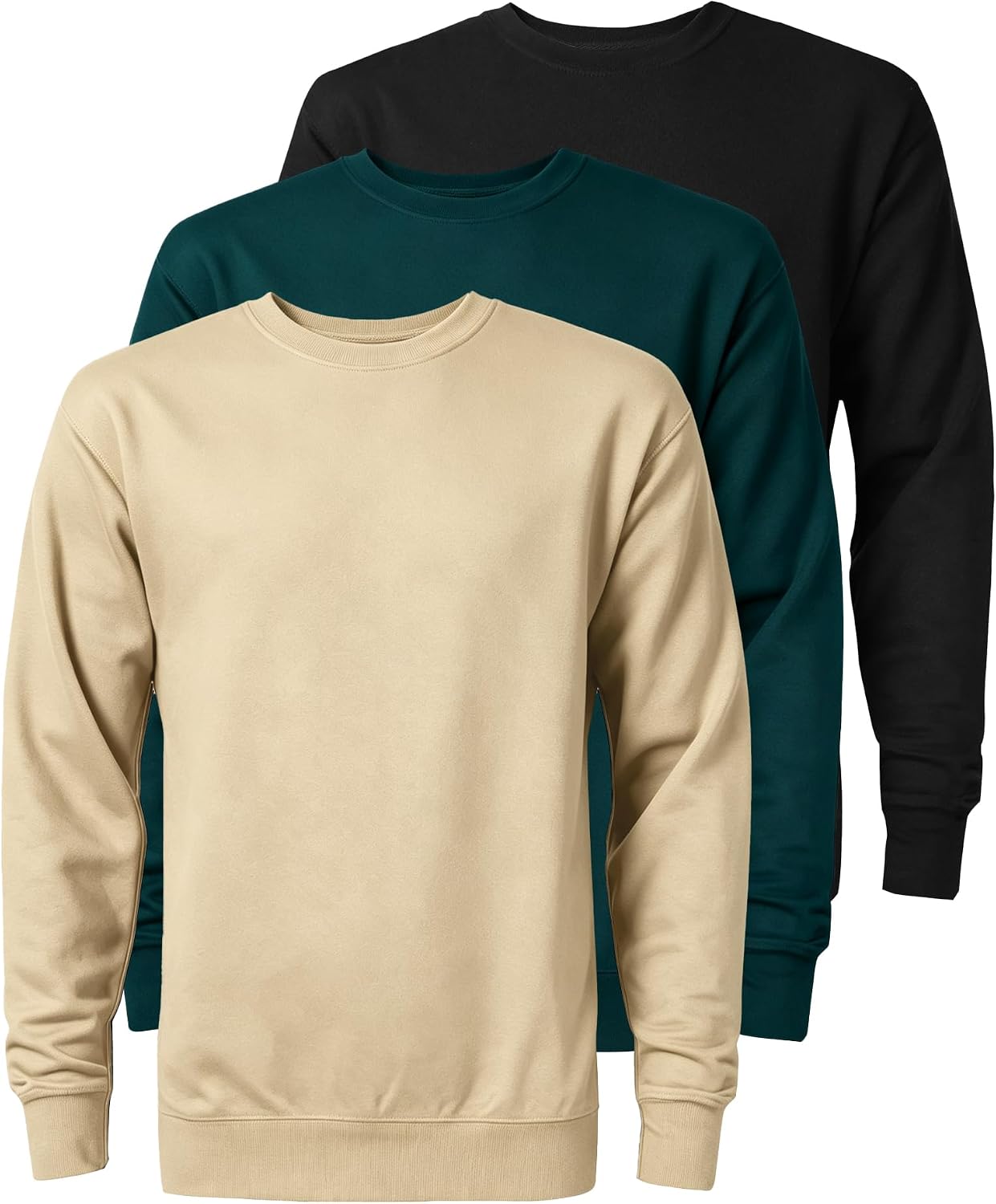 SwissWell Herren Sweatshirts Set Causal Pullover Regular Fit Langarm Shirts