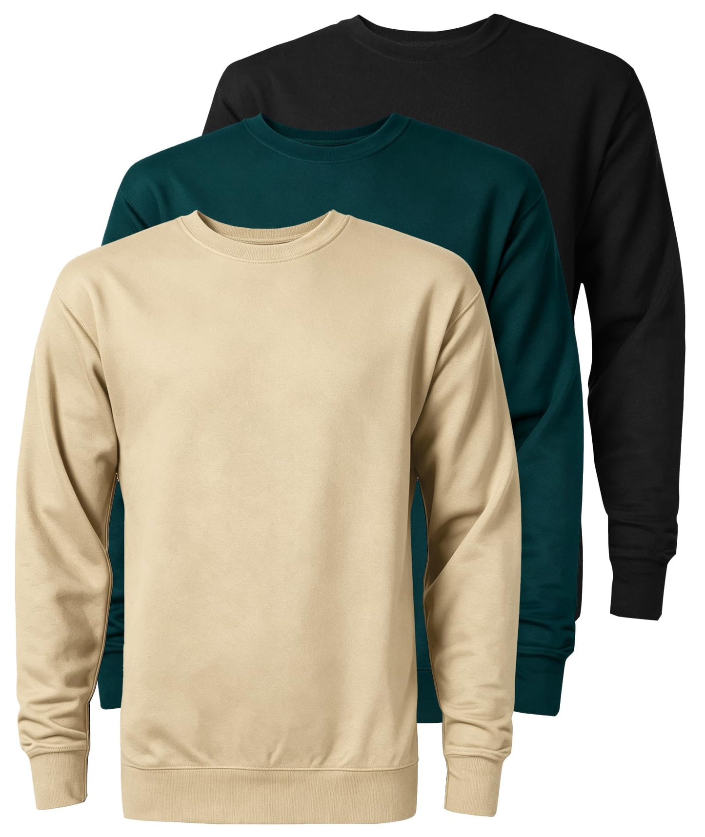 SwissWell Herren Sweatshirts Set Causal Pullover Regular Fit Langarm Shirts