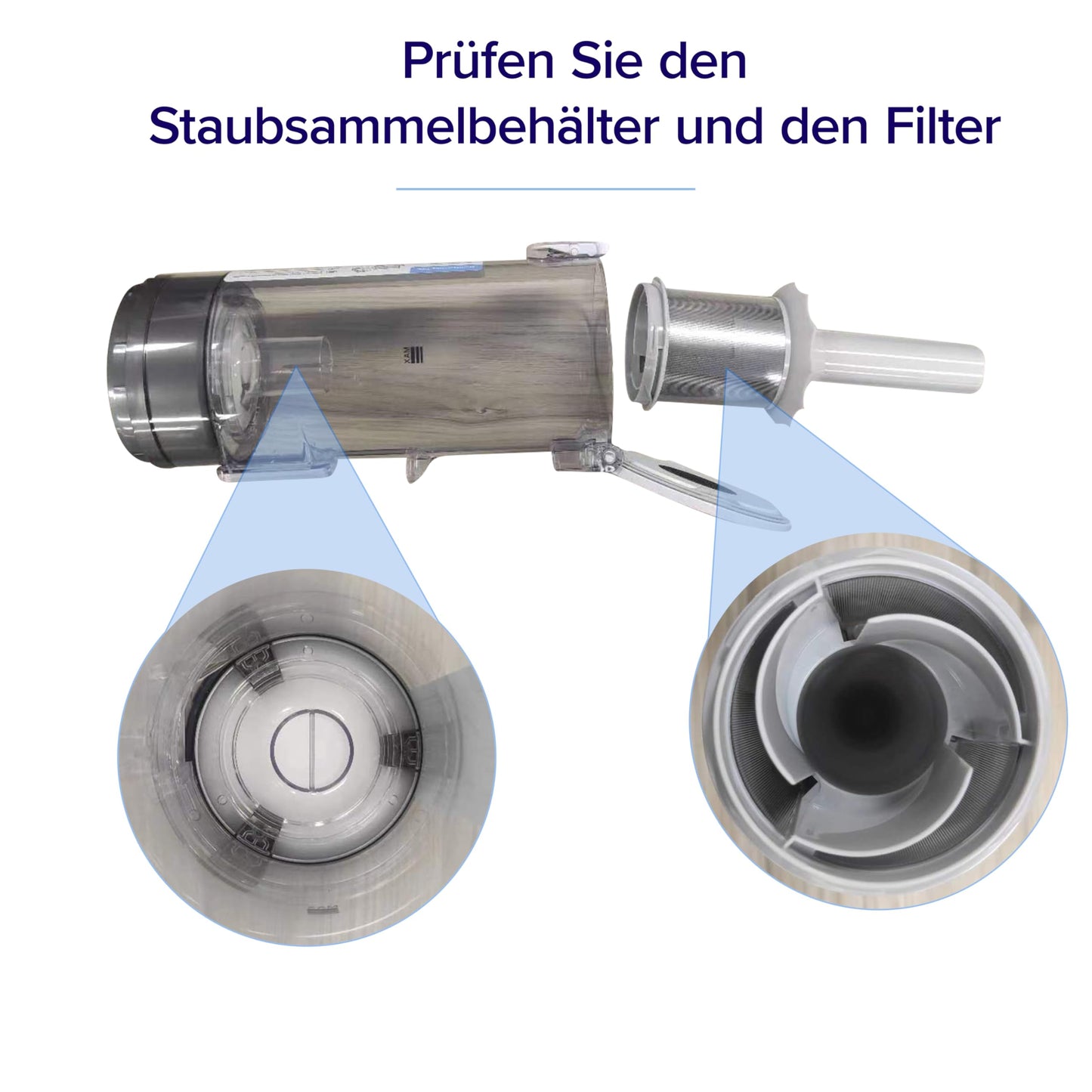 Levoit Akku Staubsauger mit Tierhaardüse, Anti-Haar-Verwicklung, max 50min Laufzeit, 4-in-1 Kabelloser Akkustaubsauger mit 99,9% Filterleistung, Beutelloser Akkusauger für Teppich Hartböden und Auto