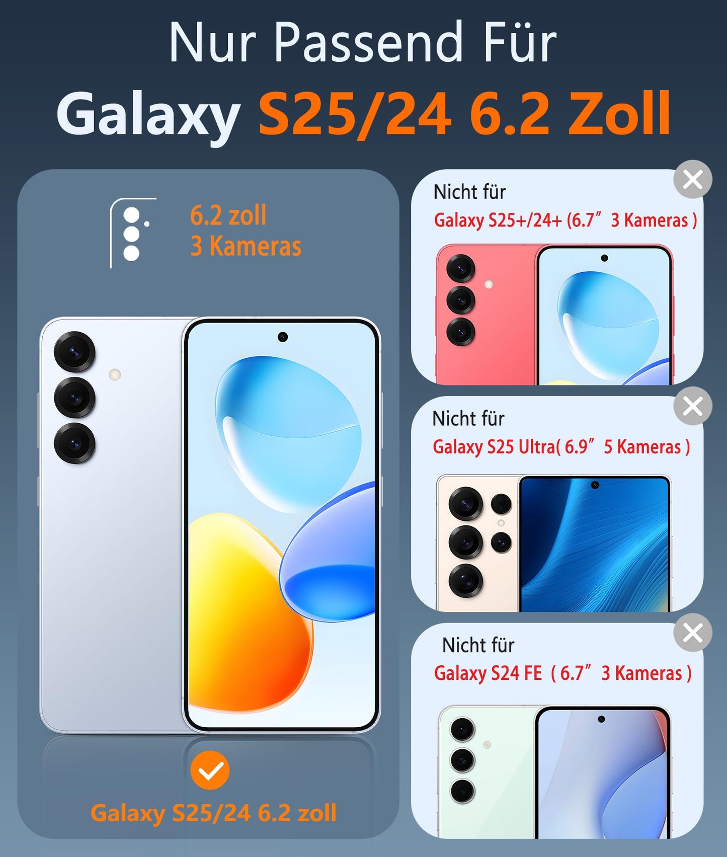 FNTCASE Case for Samsung Galaxy S25 Ultra 6.9 Inches, Military Drop Protection, Anti-Yellowing, Robust, Durable, Shockproof, Protective, Transparent, Clear