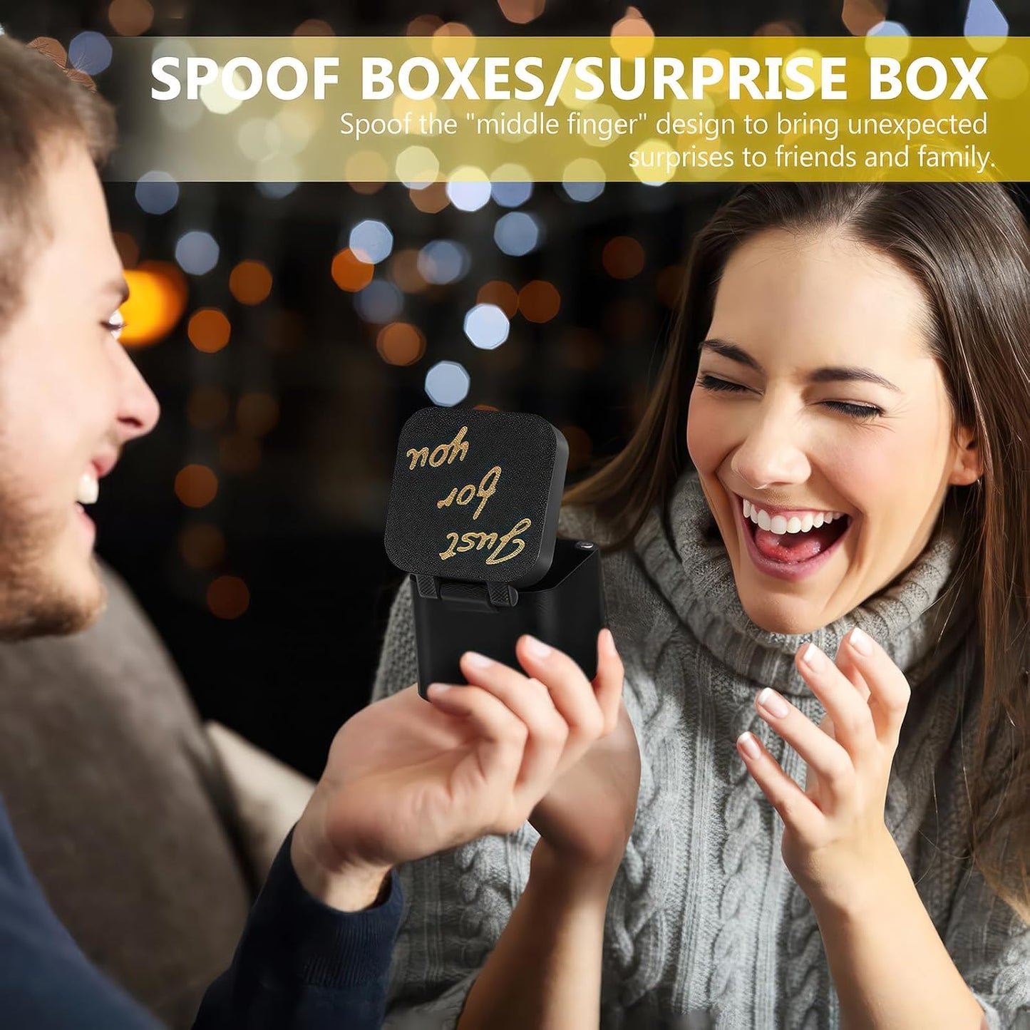 Mittelfinger Geschenk Box, Mittelfinger in Der Box, Middle Finger Surprise Gift BoxesMittelfinger in Einer Boxes, Prank Geschenkbox Christmas Neuheit Spaß Streich Geschenke Büro Deko